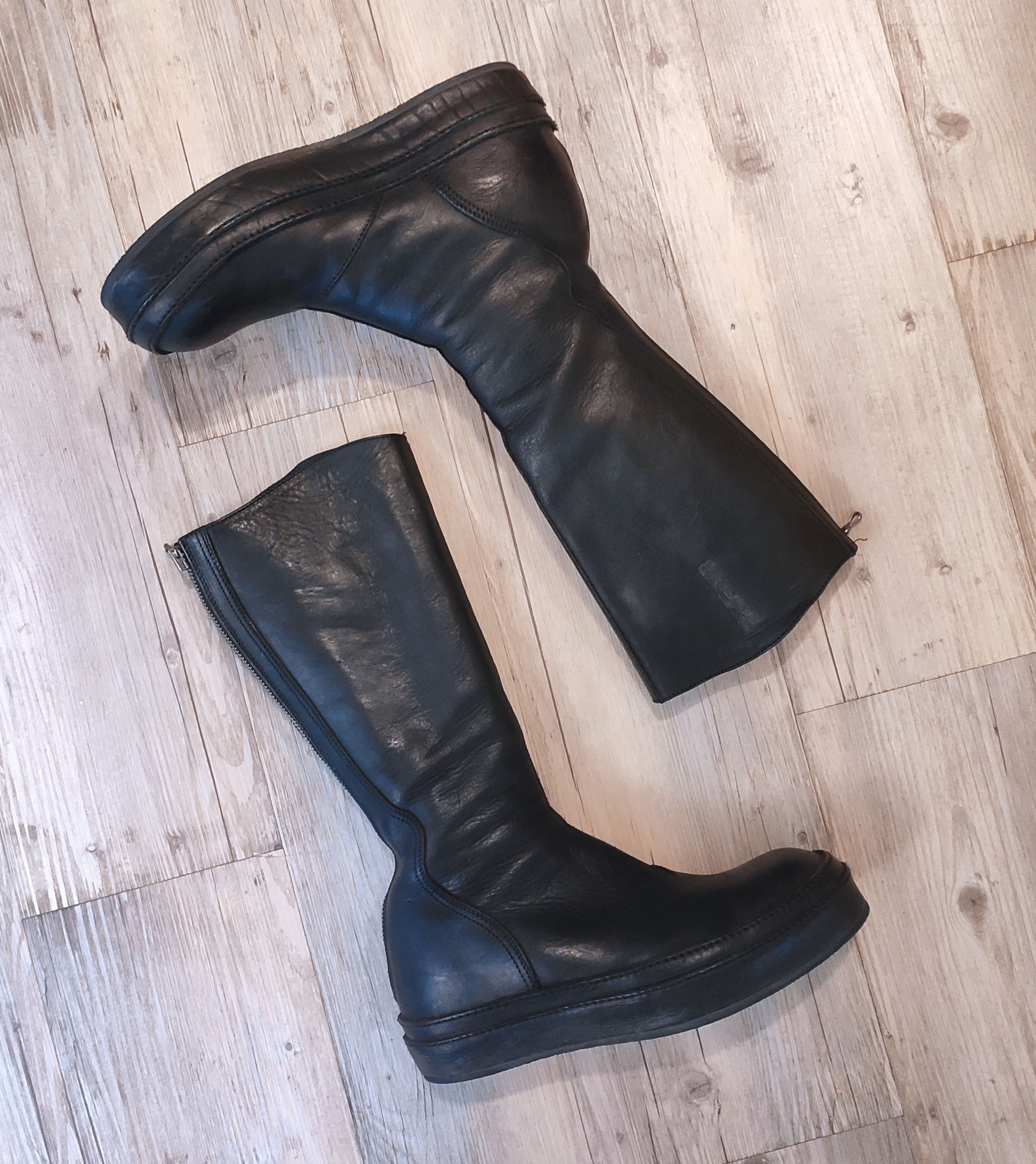 Julius GRAIL! FW12 backzip boots.Like Rick Owens or Guidi Size US 9.5 / EU 42-43 - 11 Thumbnail