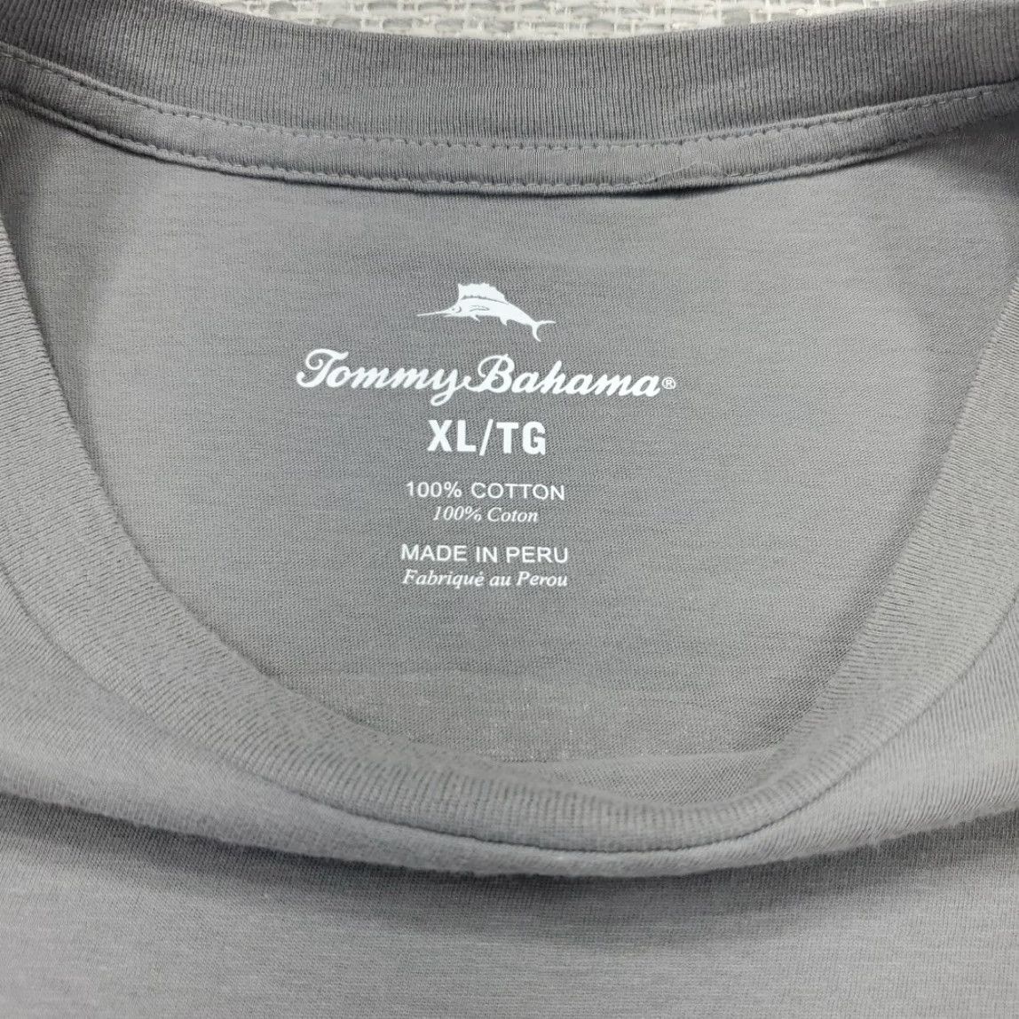 Tommy Bahama Tommy Bahama T Shirt Mens XL Tees The Season Christmas Gray Short Sleeve Shirt Mens XL Gray Tommy Bahama Graphic Tee Size US XL / EU 56 / 4 - 5 Thumbnail
