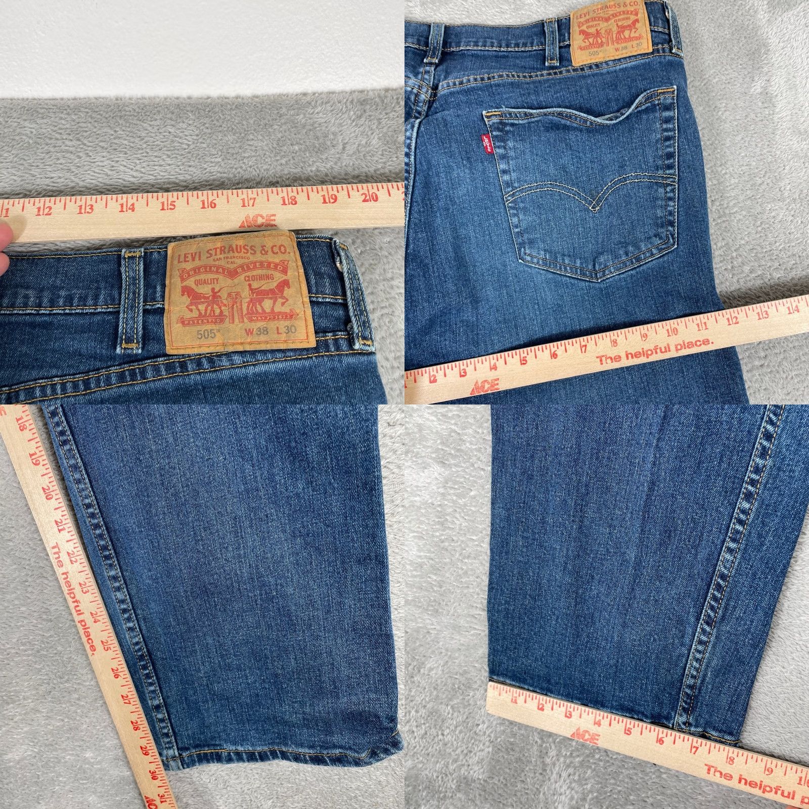 Levi's Levi'S 505 Jeans Mens Blue Denim Straight Leg - Pre-Owned - Medium Size US 38 / EU 54 - 8 Thumbnail
