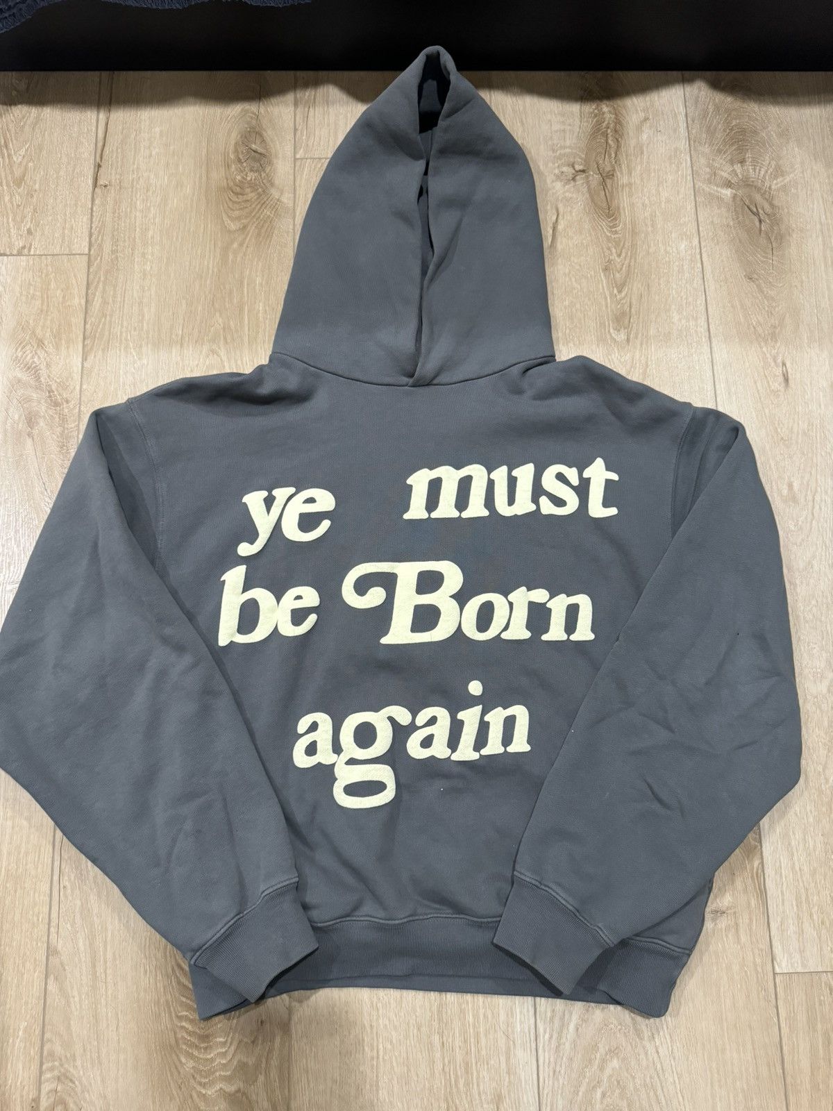 Cactus Plant Flea Market Cactus plant flea market “Ye must be born” Hoodie grey Size US M / EU 48-50 / 2 - 1 Thumbnail