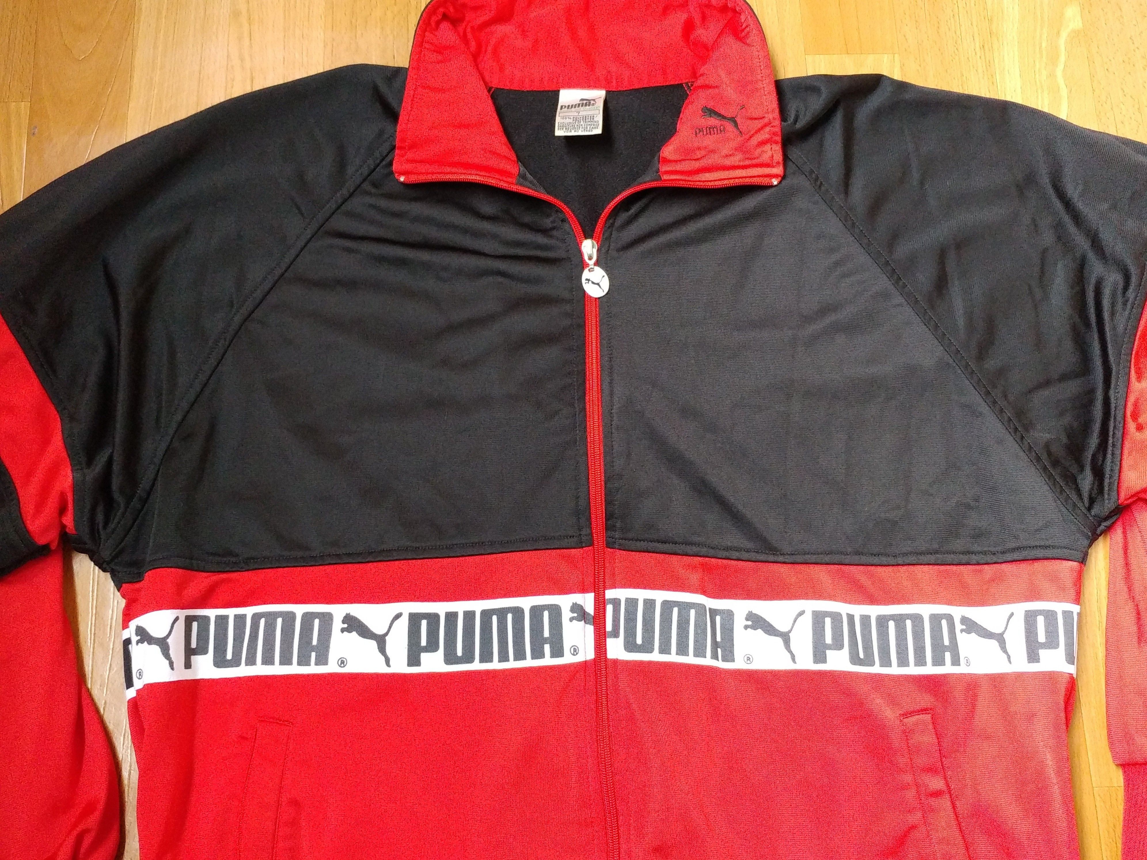 Puma × Vintage PUMA jacket, vintage track top 90s hip-hop clothing, 1990s L Size US L / EU 52-54 / 3 - 4 Thumbnail
