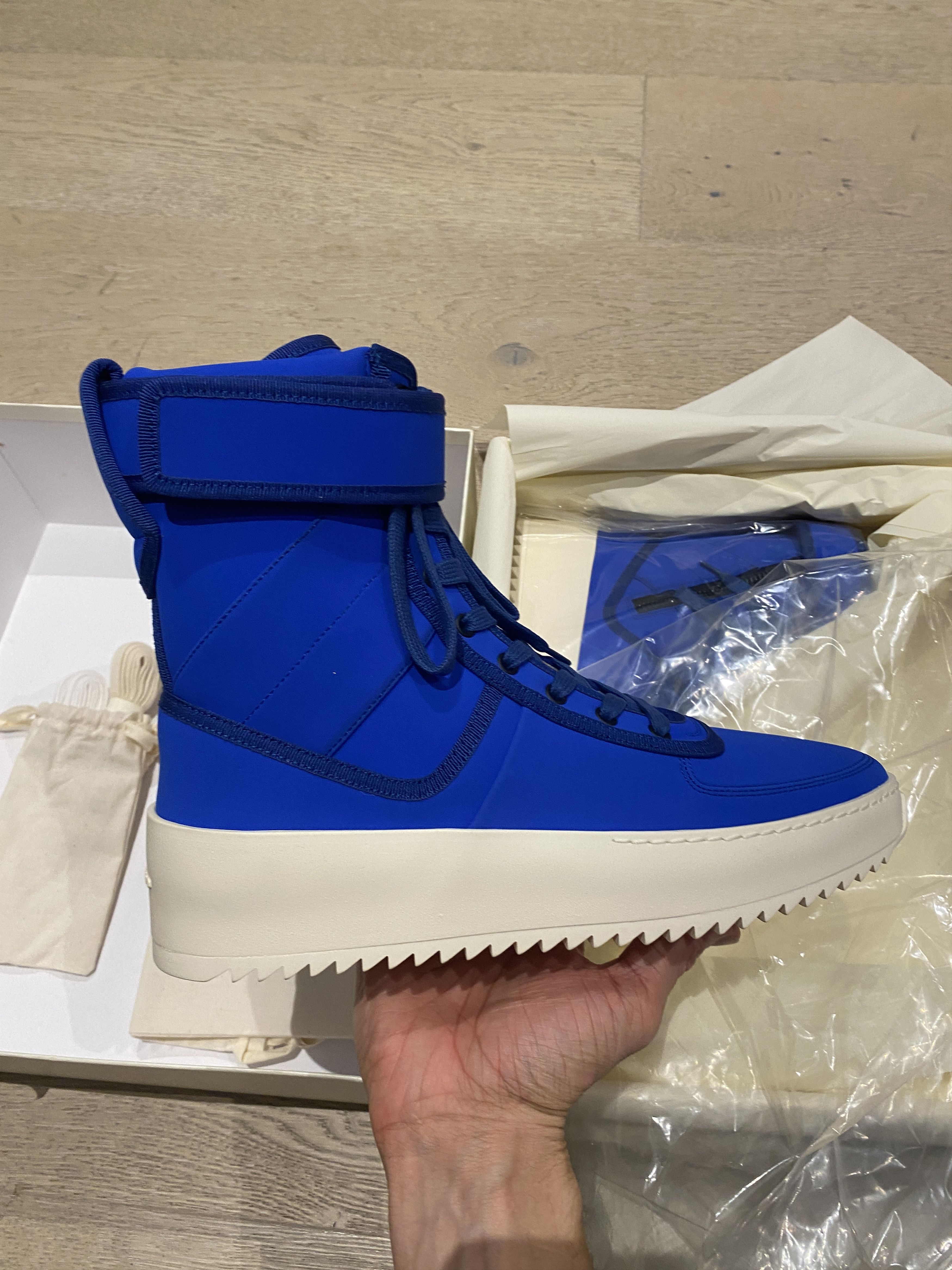Fear of God $1195 FEAR OF GOD Royale Blue Nylon Military Sneaker High Size US 14 / EU 47 - 4 Thumbnail