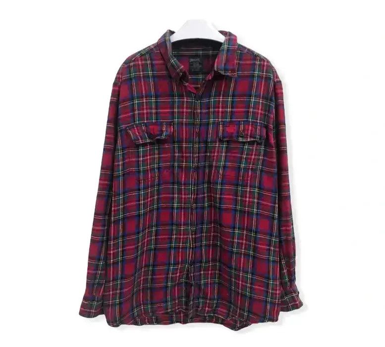 Vintage Faded Glory Plaid Tartan Flannel Shirt 👕 Size US XL / EU 56 / 4 - 1 Thumbnail