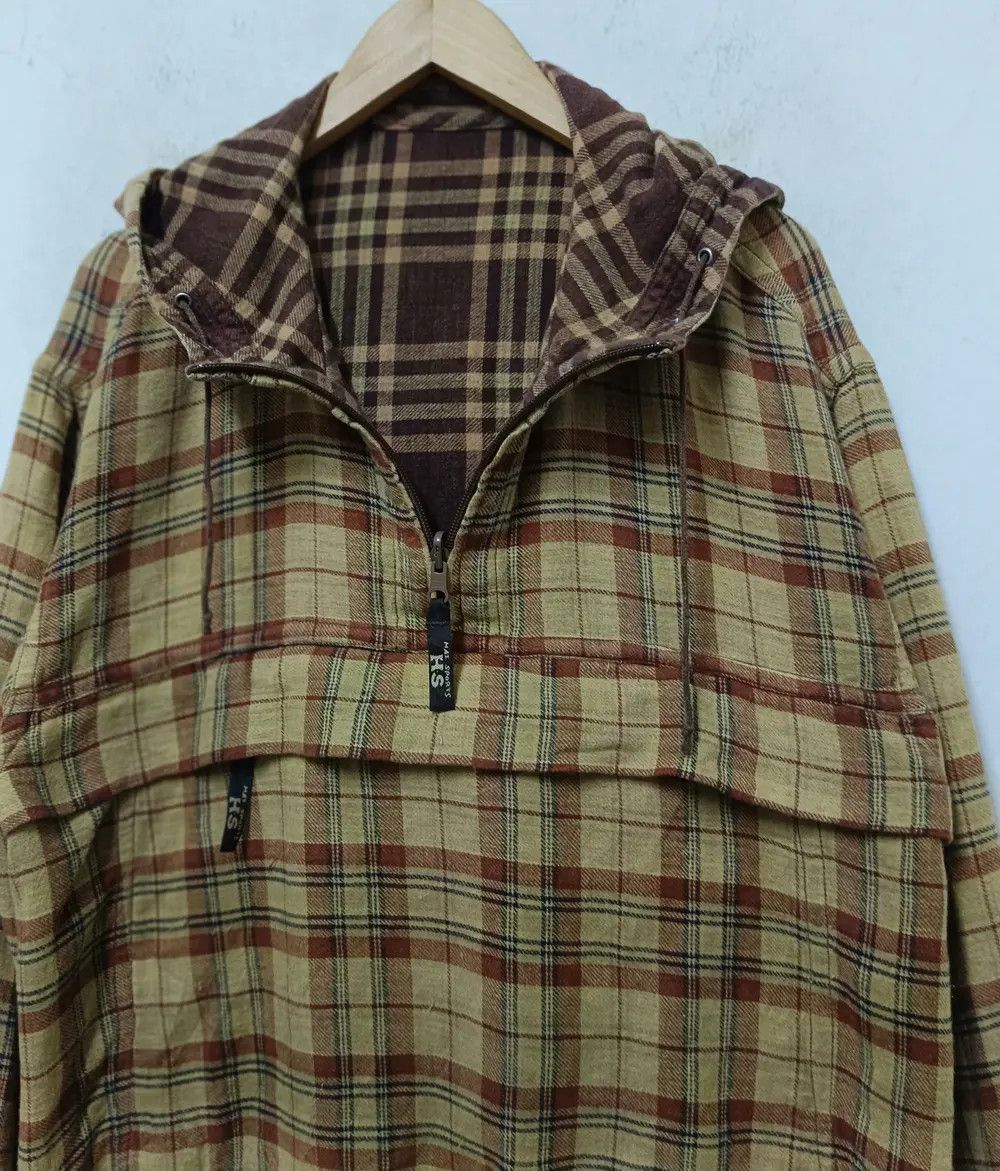 Hai Sporting Gear Vintage 80s Issey Miyake Hai Sports Gear Flannel Hoodie Size US M / EU 48-50 / 2 - 3 Thumbnail