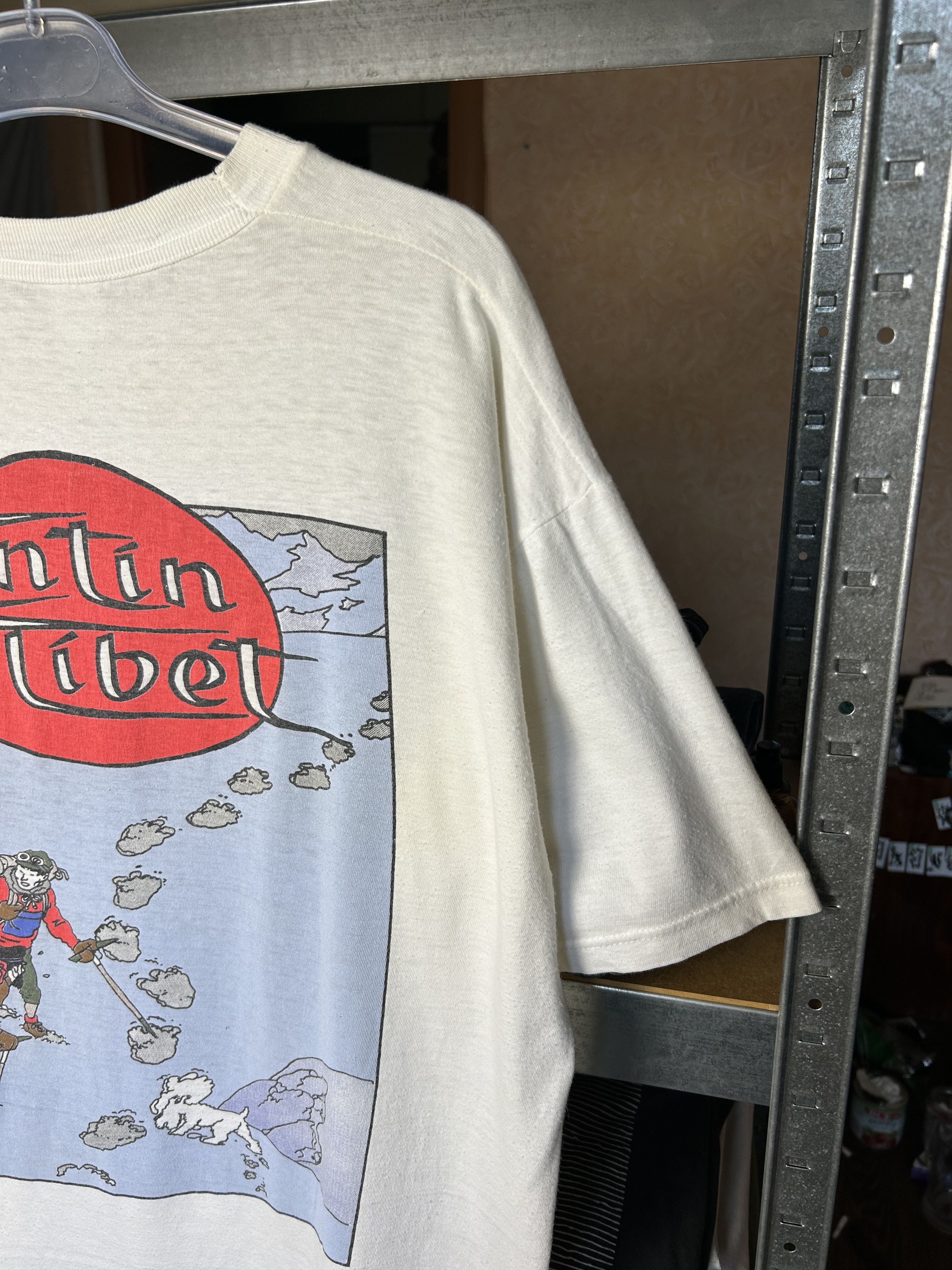 Cartoon Network Vintage 90s Adventures of Tintin in Tibet Cartoon T-shirt Size US XL / EU 56 / 4 - 3 Thumbnail