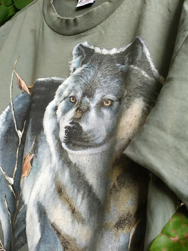 Other Harlequin '93 Wolf art trashed t shirt Size US M / EU 48-50 / 2 - 3 Thumbnail