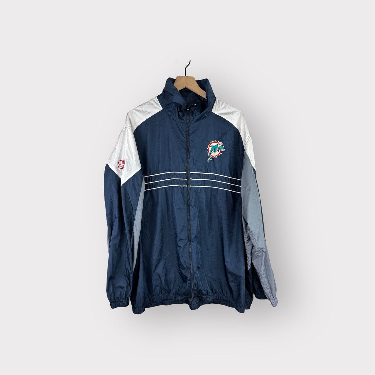 G-III Vintage 1990's Florida Dolphins G-III Windbreaker Jacket Size US XL / EU 56 / 4 - 1 Thumbnail