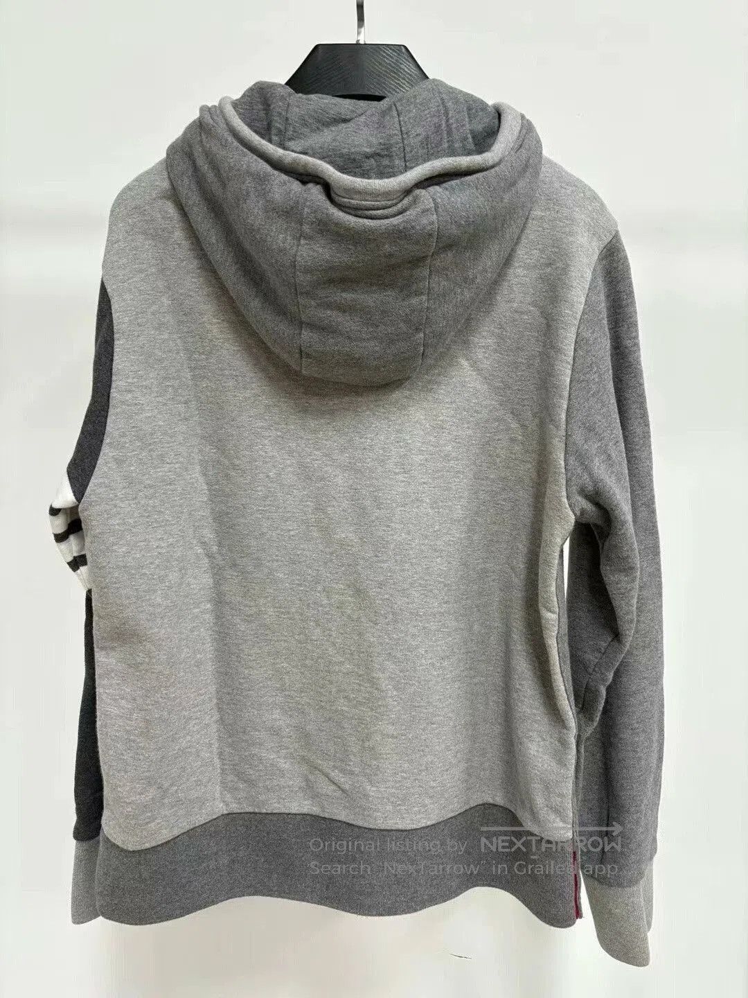 Thom Browne thom browne gray hoodie with stripes. Size US S / EU 44-46 / 1 - 2 Thumbnail