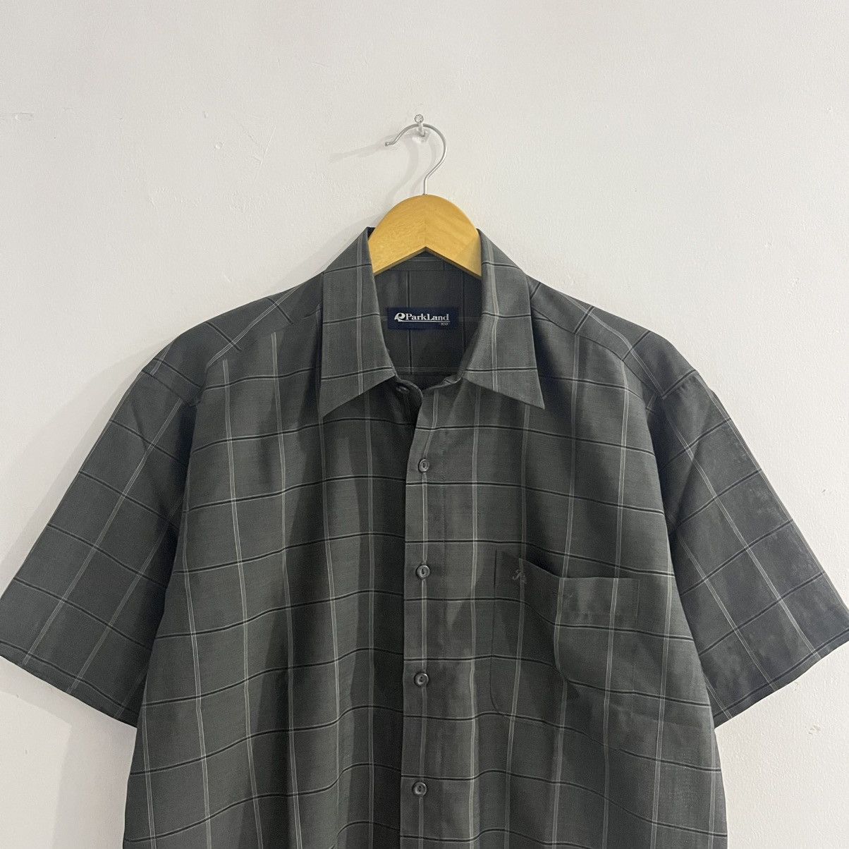 Issey Miyake Parkland - Plaid Short Sleeve Shirt Size US L / EU 52-54 / 3 - 2 Thumbnail