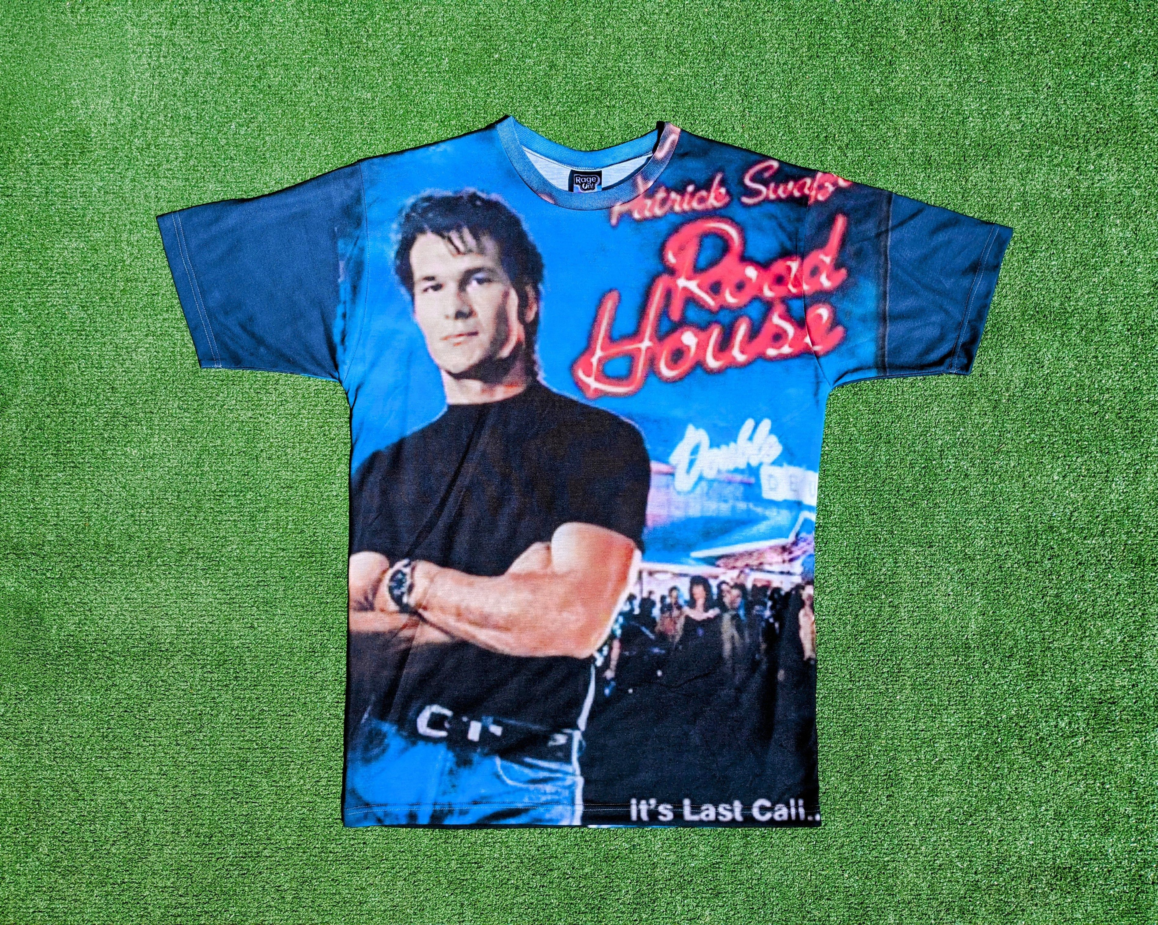 image of Patrick Swayze 80's Retro Original Road House Shirt in Rageon, Men's (Size Medium)