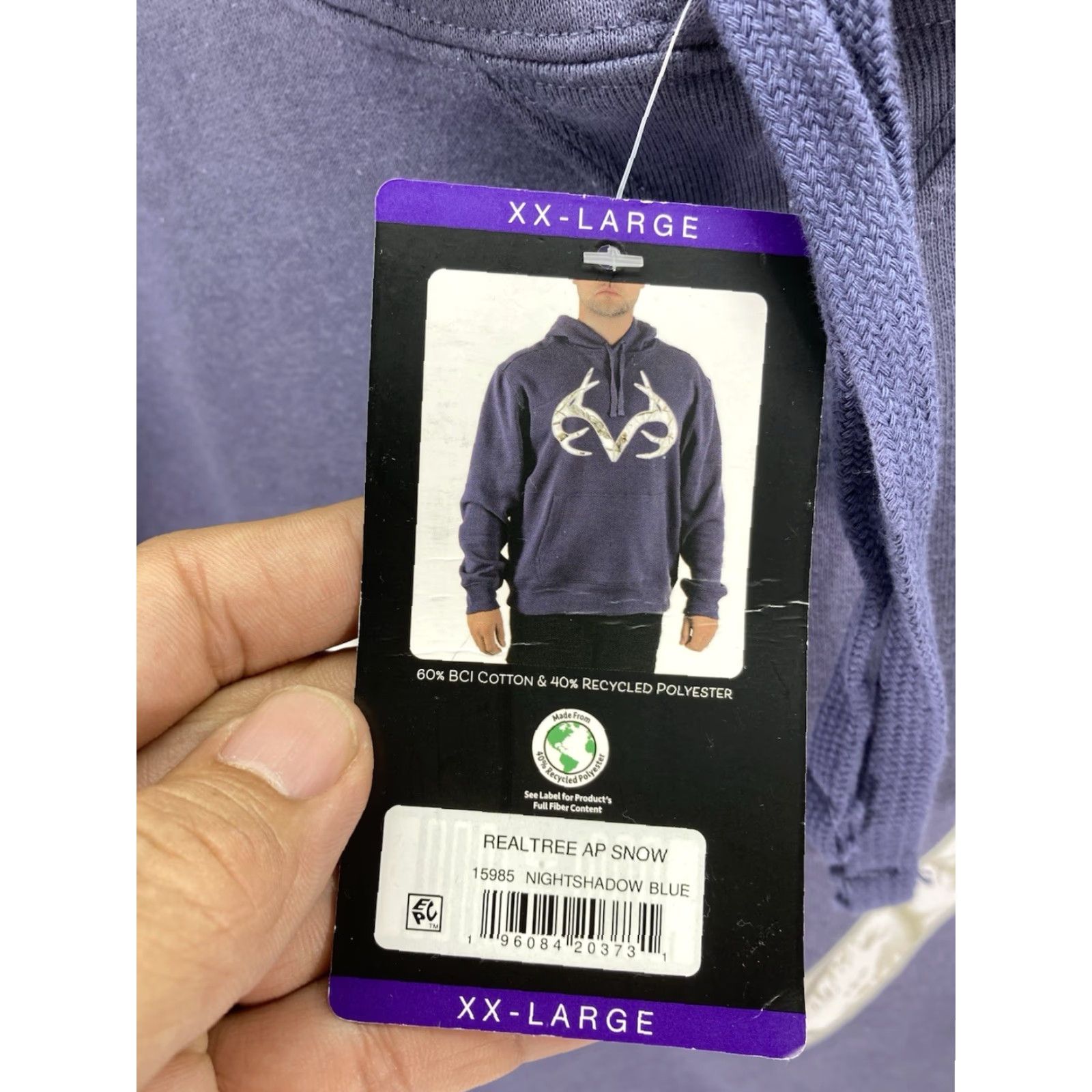 Realtree Realtree Hoodie Sweatshirt Men 2XL Gray Pullover Cotton Logo NWT Size US XXL / EU 58 / 5 - 5 Thumbnail
