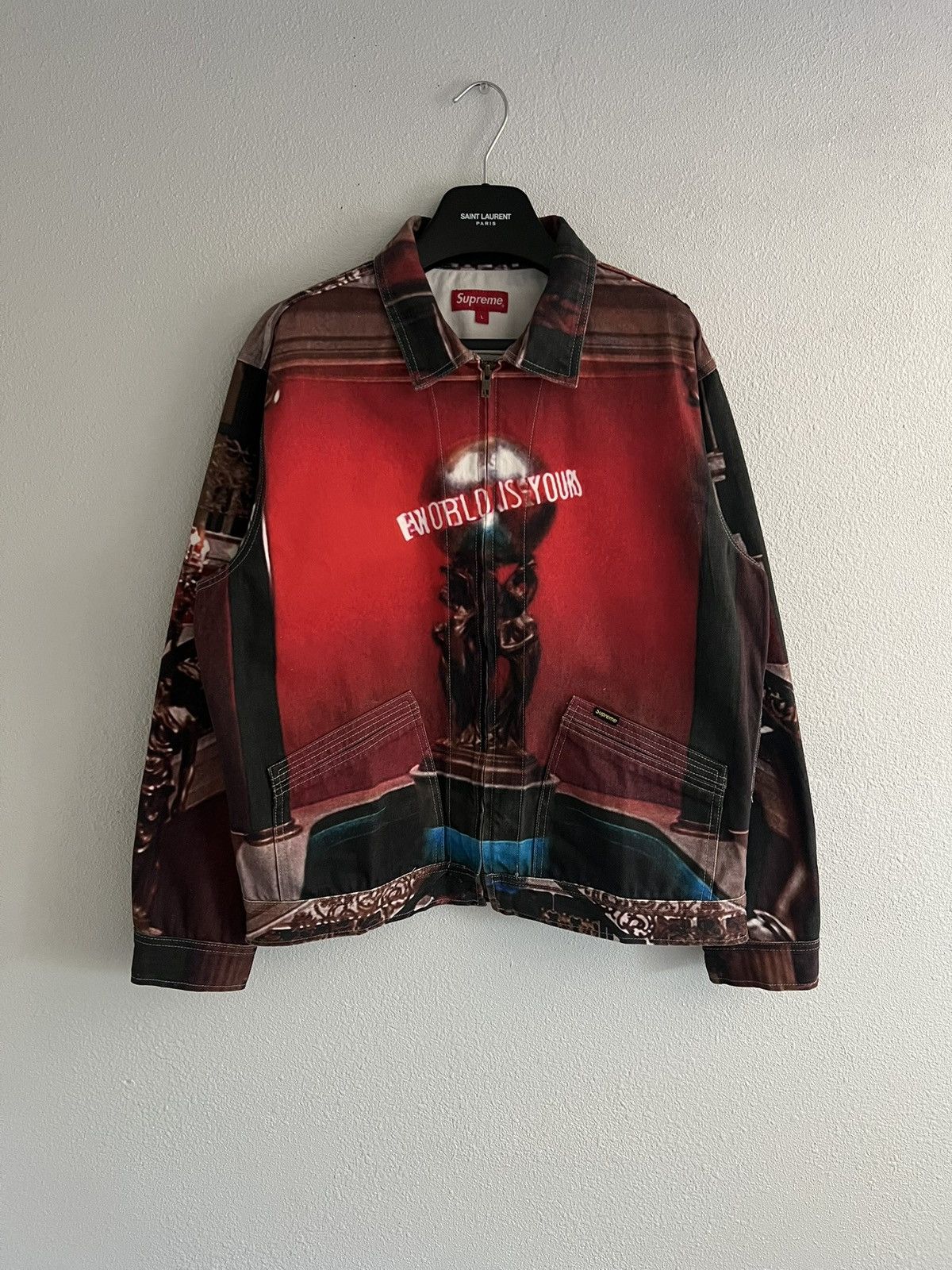 Supreme FW/17 Supreme x Scarface The World Is Yours Jacket | Grailed
