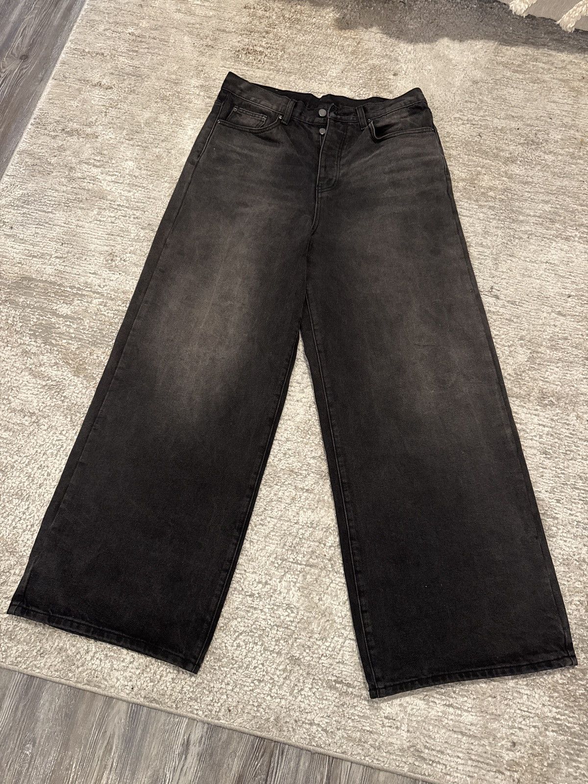Other Black Baggy Jeans Size US 32 / EU 48 - 3 Thumbnail