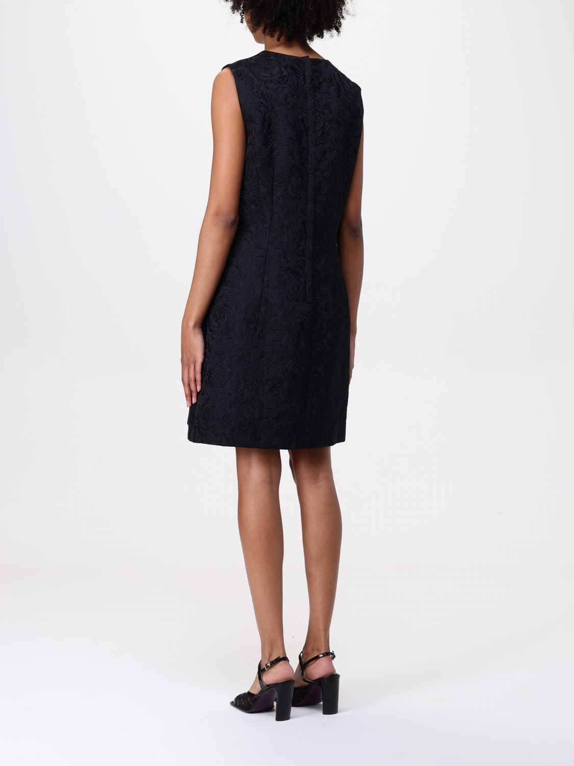Dolce & Gabbana o1y0825 Sleeveless Midi Dress in Black Size S / US 4 / IT 40 - 4 Thumbnail