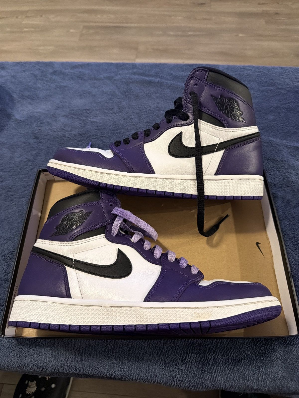 Nike Air jordan 1 court purple Size US 9 / EU 42 - 1 Thumbnail