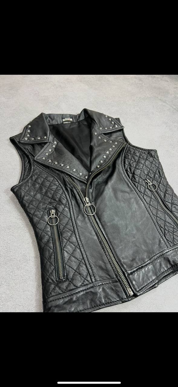 Japanese Brand Vintage 90s Biker Motorcycle Opium Goth Style Vests Y2K Size US S / EU 44-46 / 1 - 4 Thumbnail