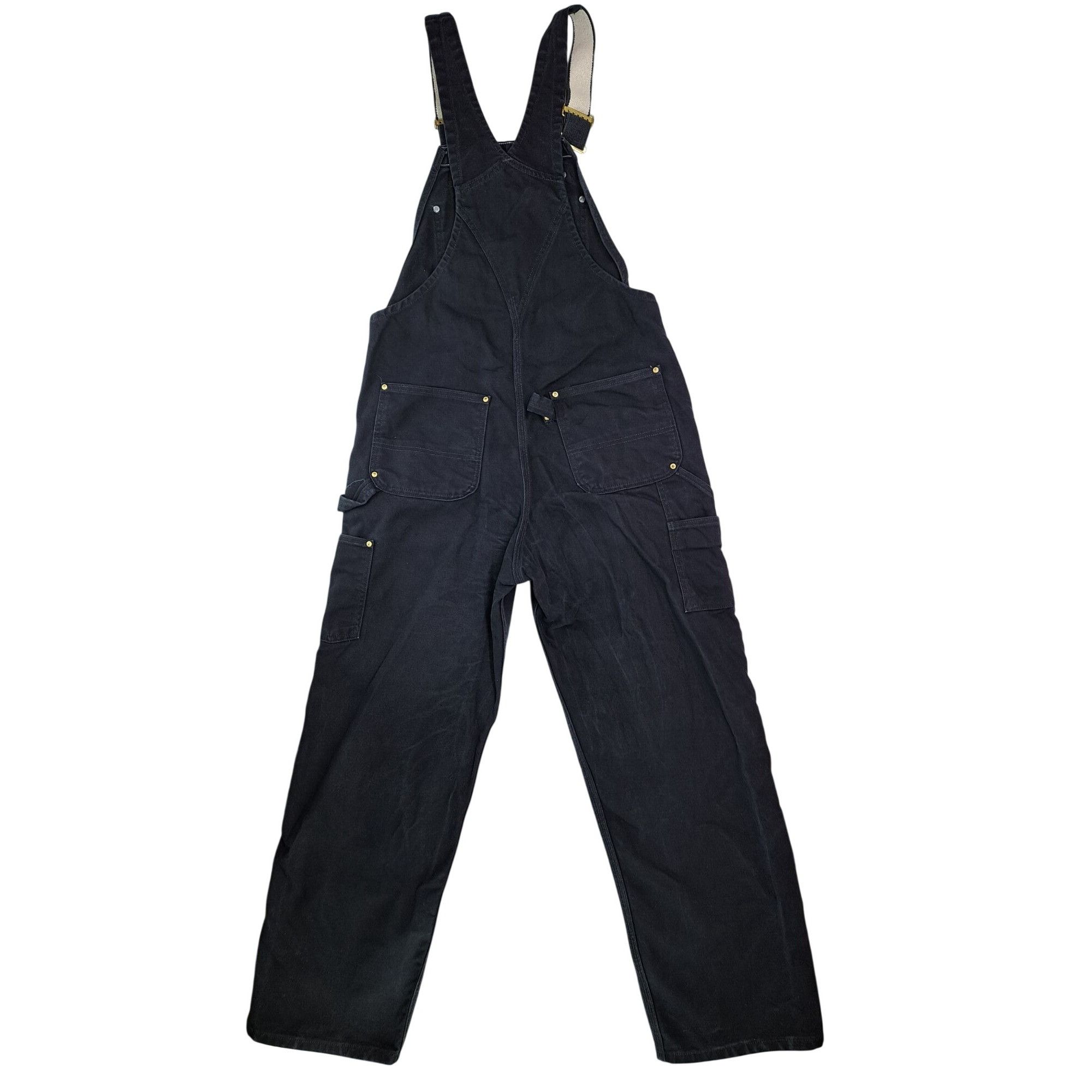 Carhartt Carhartt Black Bib Overalls R01 Pocket Adjustable Straps Size US 36 / EU 52 - 2 Thumbnail