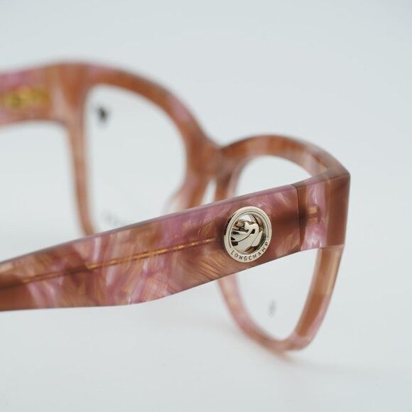 Longchamp Longchamp LO2743 259 Eyeglasses Marble Rose 52mm Cat Eye Size ONE SIZE - 9 Thumbnail