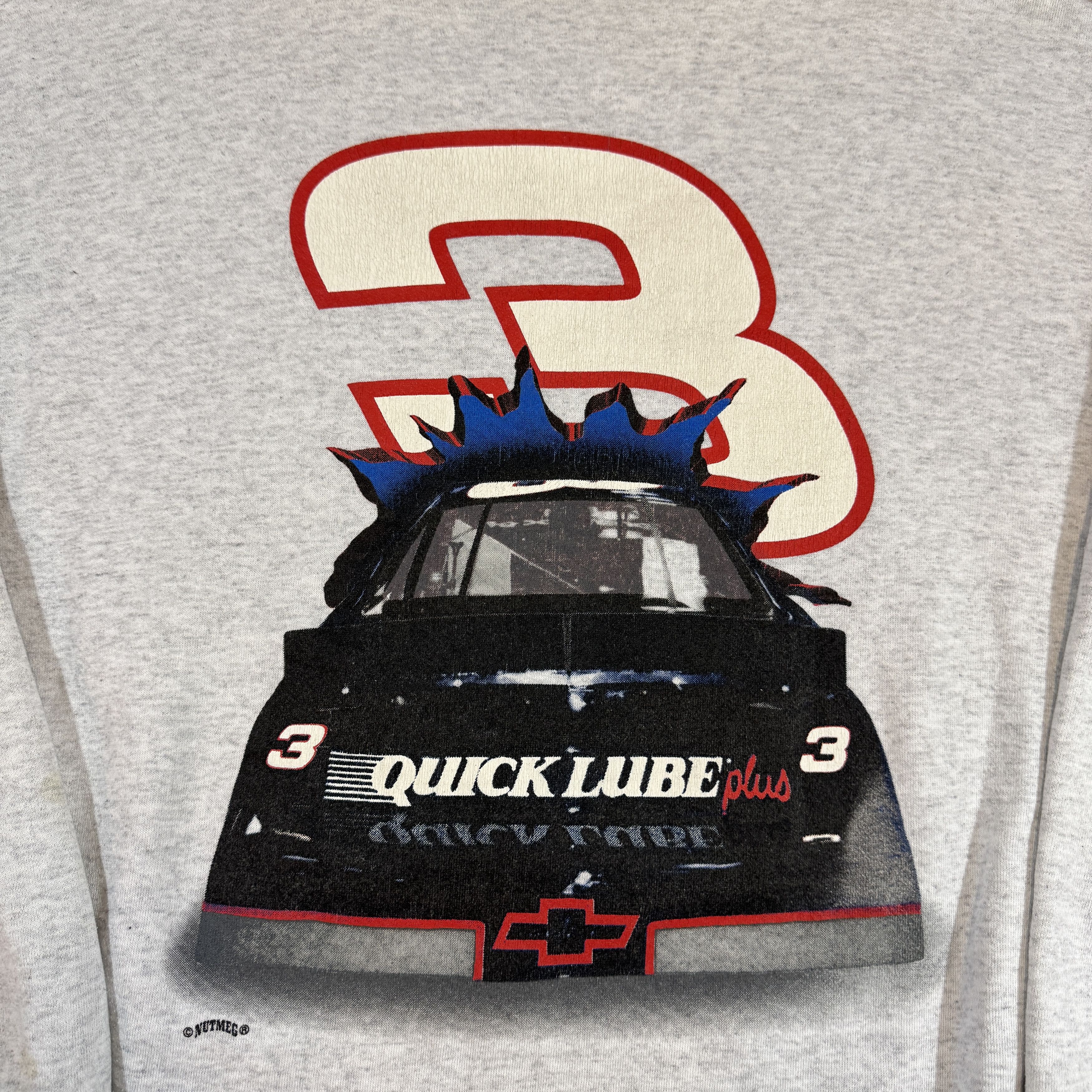NASCAR × Nutmeg × Vintage 90s Vintage DALE EARNHARDT #3 NASCAR Crewneck Sweatshirt Size US XL / EU 56 / 4 - 6 Thumbnail