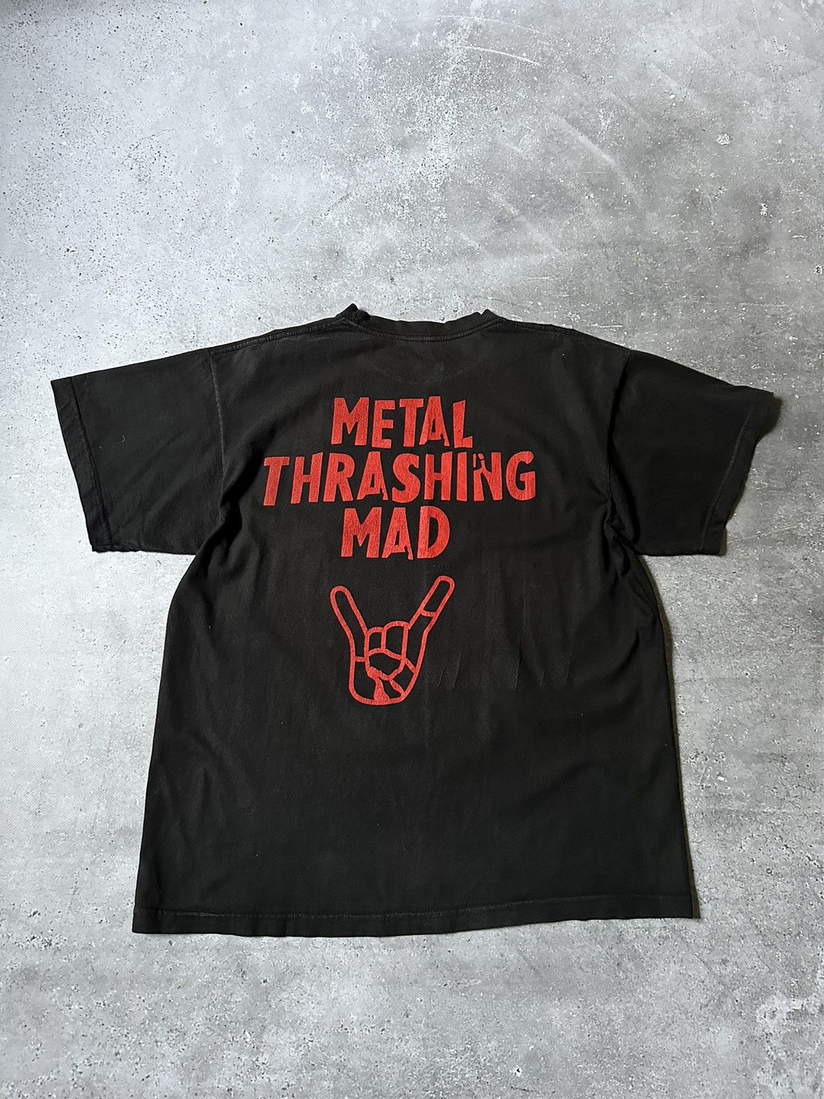 Band Tees × Vintage Vintage Anthrax ‘Metal Thrashing Mad’ Band T-Shirt Size US M / EU 48-50 / 2 - 4 Thumbnail