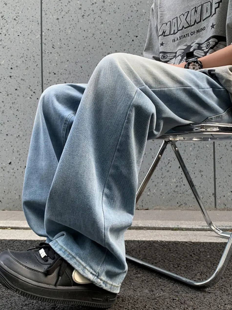 Japanese Brand Loose vintage straight leg wide leg jeans Size US 30 / EU 46 - 3 Thumbnail