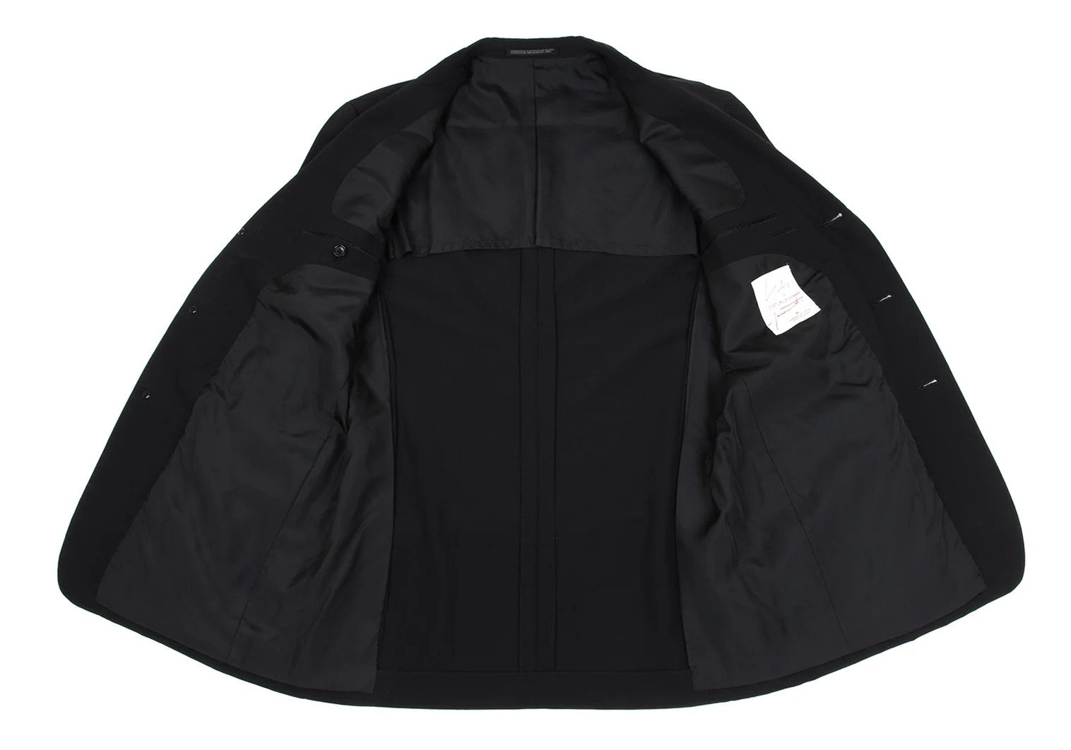 Yohji Yamamoto YOHJI YAMAMOTO COSTUME D'HOMME Wool Jacket Black S Size US S / EU 44-46 / 1 - 12 Thumbnail