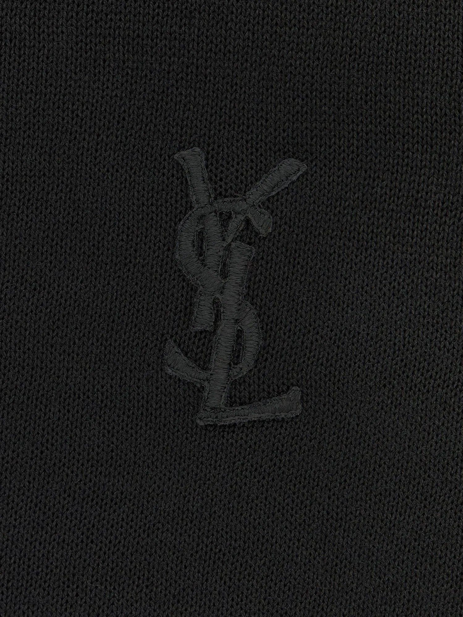 Saint Laurent Paris o1s1wg111124 Cassandre Sweater in Silk Jersey in Black Size L / US 10 / IT 46 - 5 Thumbnail