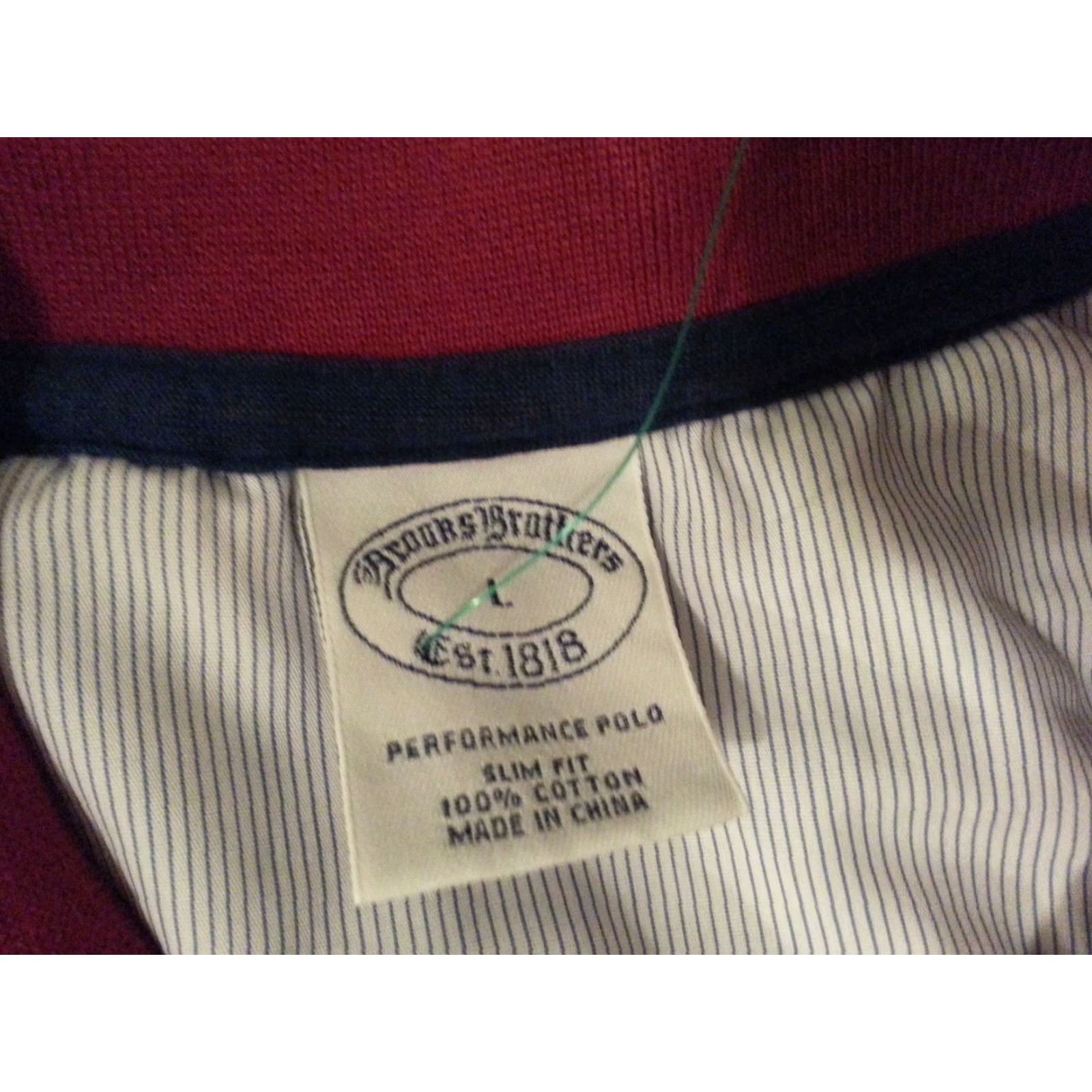 Brooks Brothers Mens Brooks Brothers Polo Shirt Stripes Red L Large Size US L / EU 52-54 / 3 - 4 Thumbnail