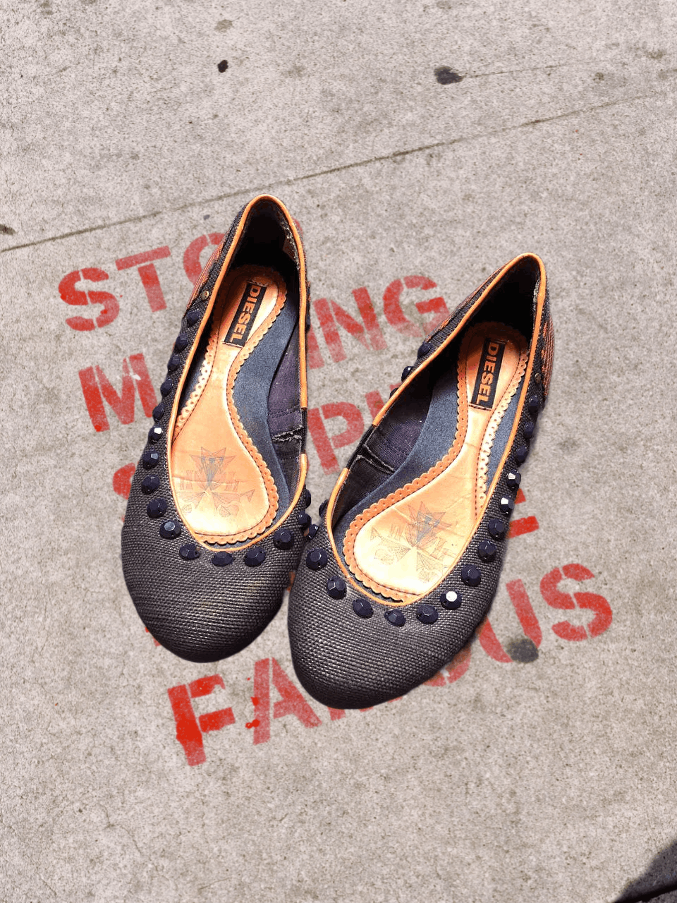 Diesel Streetwear Y2K Flats DIESEL Vintage Size US 6 / IT 36 - 1 Thumbnail