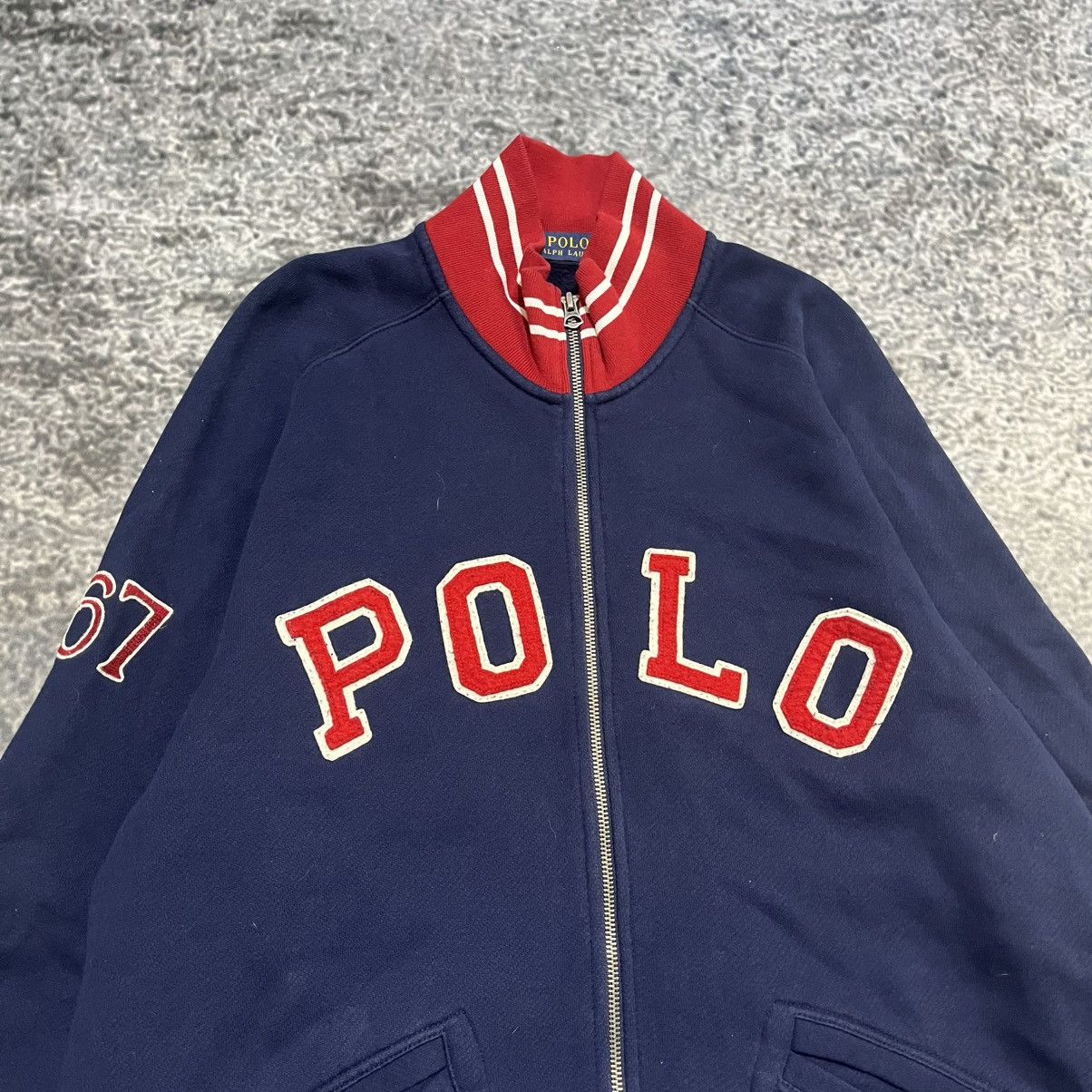 Polo Ralph Lauren Vintage Polo Ralph Lauren 67 Spellout Varsity Track Jacket Size US L / EU 52-54 / 3 - 4 Thumbnail