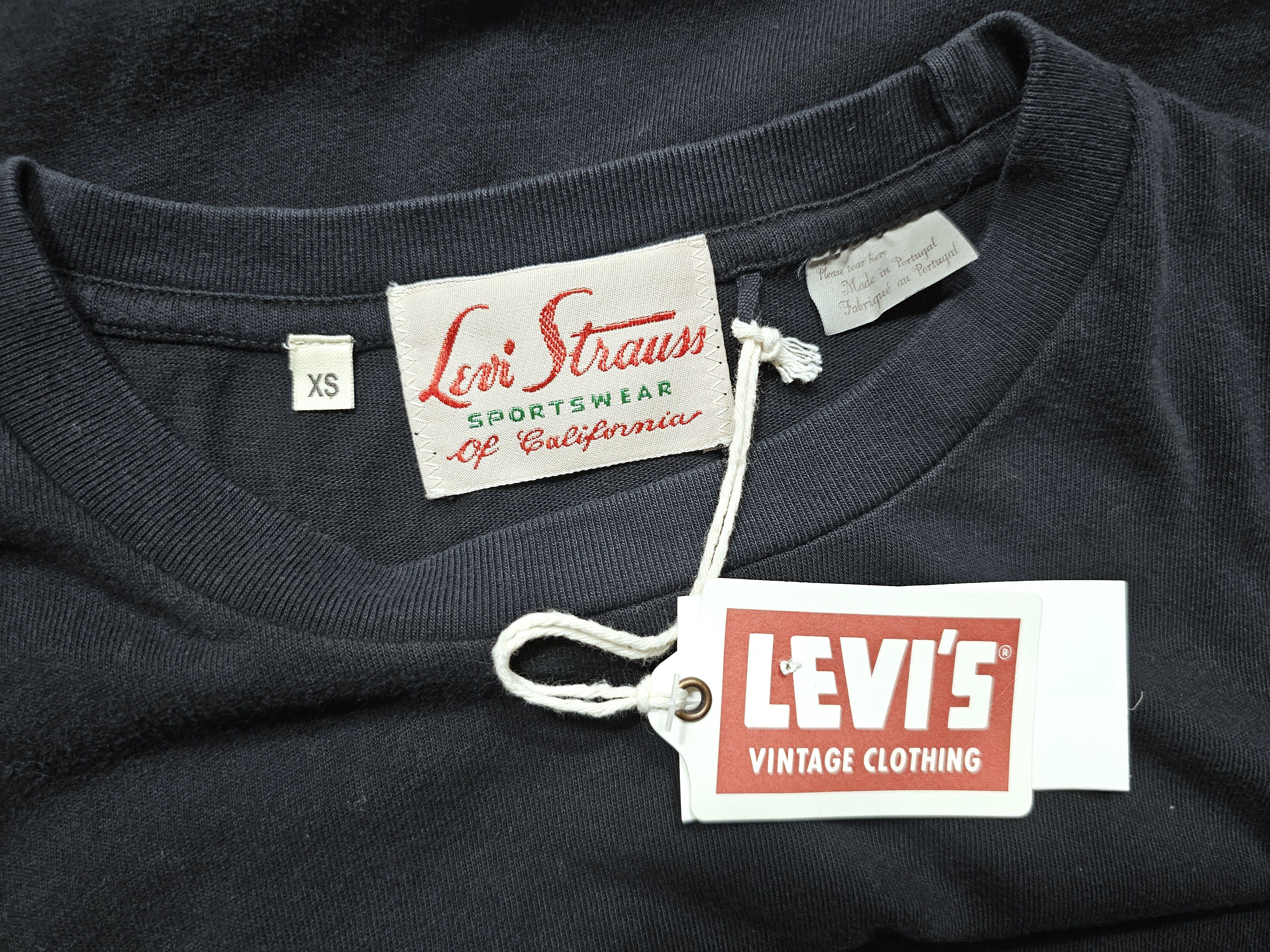 Levi's Vintage Clothing NWT LVC Levi's Vintage Clothing 1950s Sportswear Tee Black Size US XS / EU 42 / 0 - 6 Thumbnail
