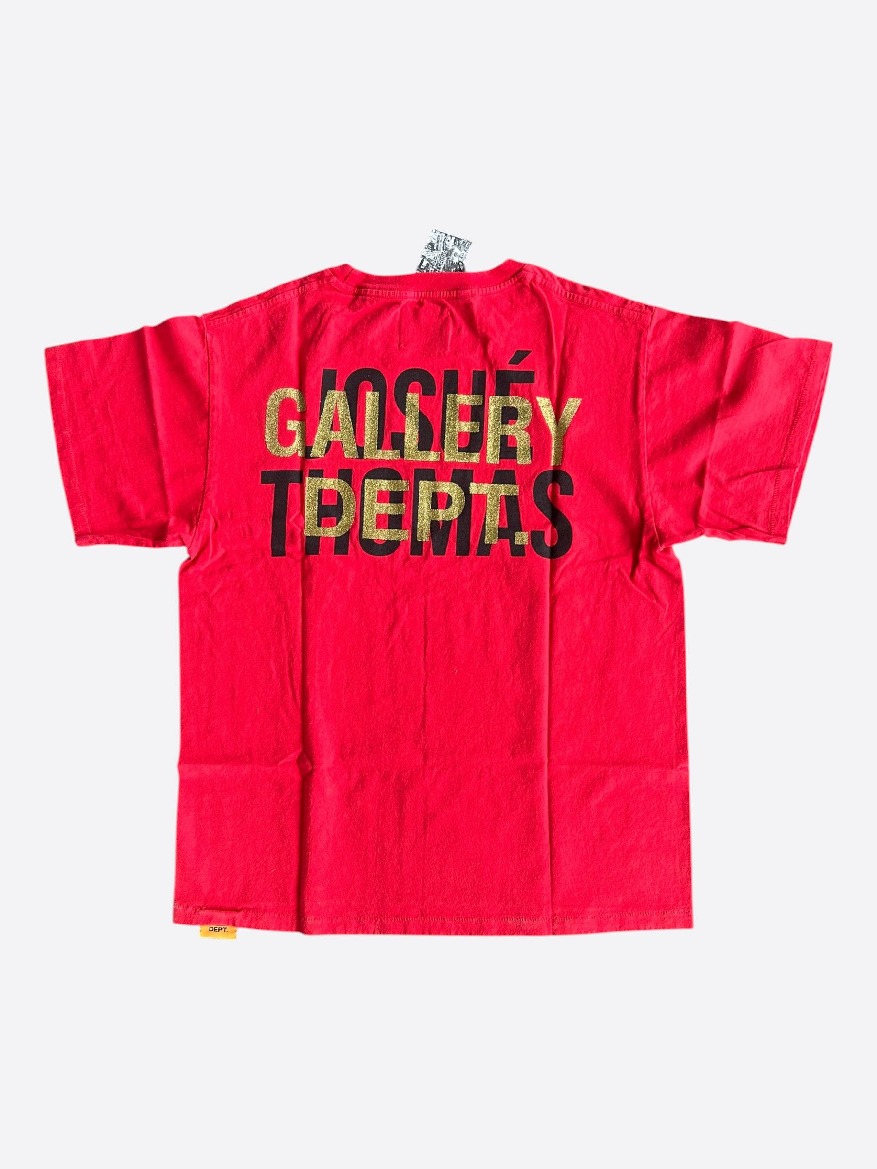 Gallery Dept. Gallery Dept Red & Black Everlast Glitter Logo T-Shirt Size US XXL / EU 58 / 5 - 2 Thumbnail