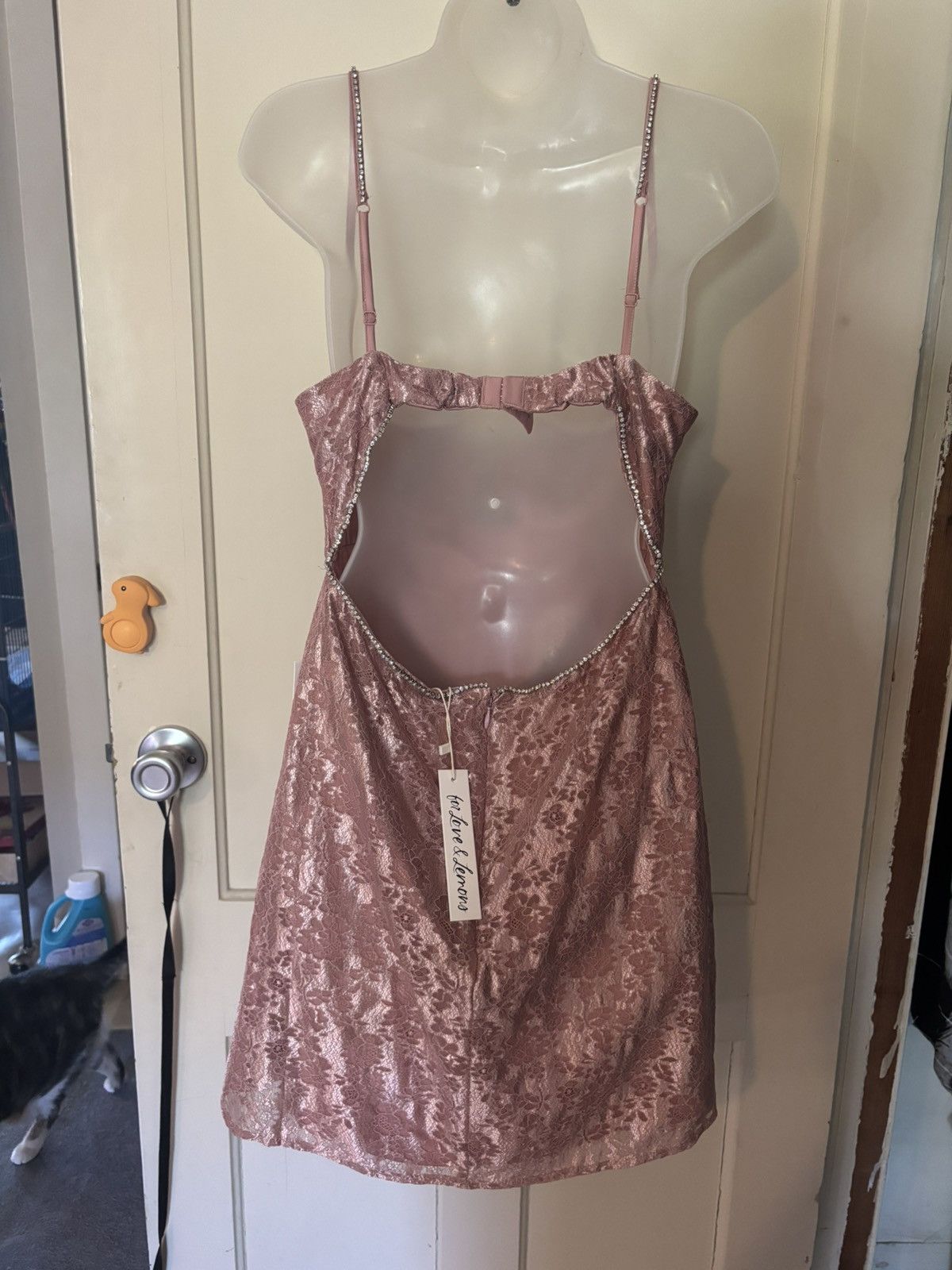 For Love & Lemons For Love & Lemons Shai Mini Dress Size L / US 10 / IT 46 - 3 Thumbnail
