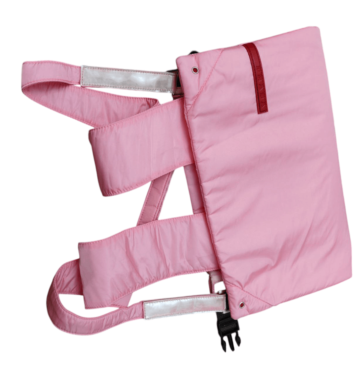 Prada Prada Pink Mini Nylon Backpack Size ONE SIZE - 7 Thumbnail