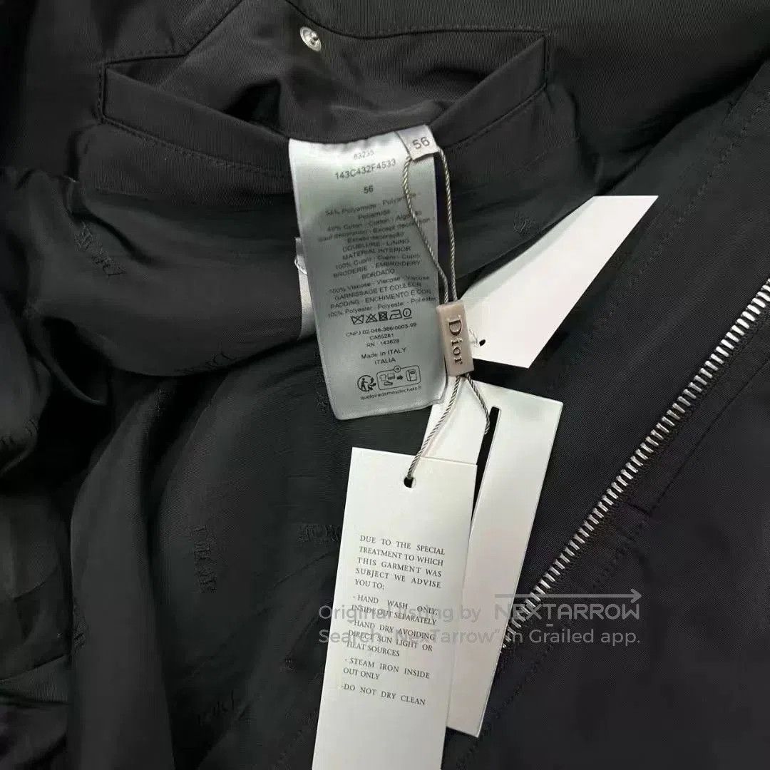 Dior Dior 1947 Embroidered Logo Pilot Jacket. Size US XXL / EU 58 / 5 - 6 Thumbnail