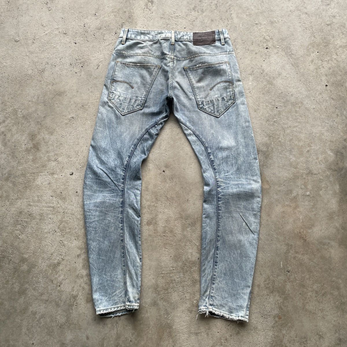 G-Star Vtg G Star Raw Distressed LightWash Faded Jeans Pants W34 Size US 34 / EU 50 - 1 Thumbnail