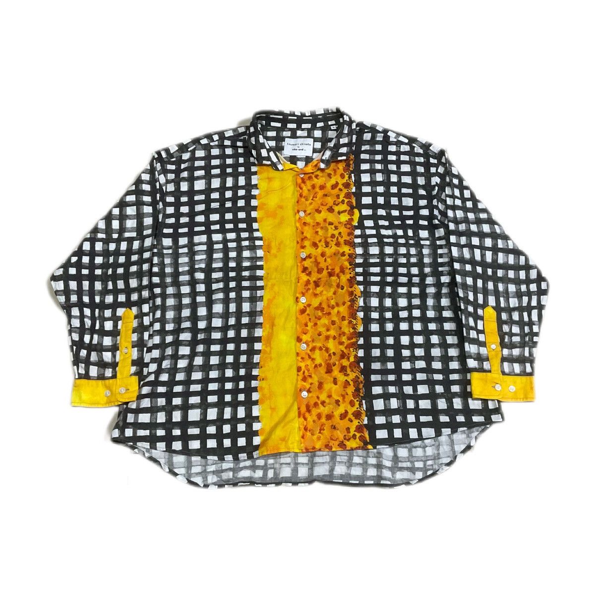 Issey Miyake 🔥Niko And Tsumori Chisato Check Leopard Shirt Oversized Size US XL / EU 56 / 4 - 1 Thumbnail
