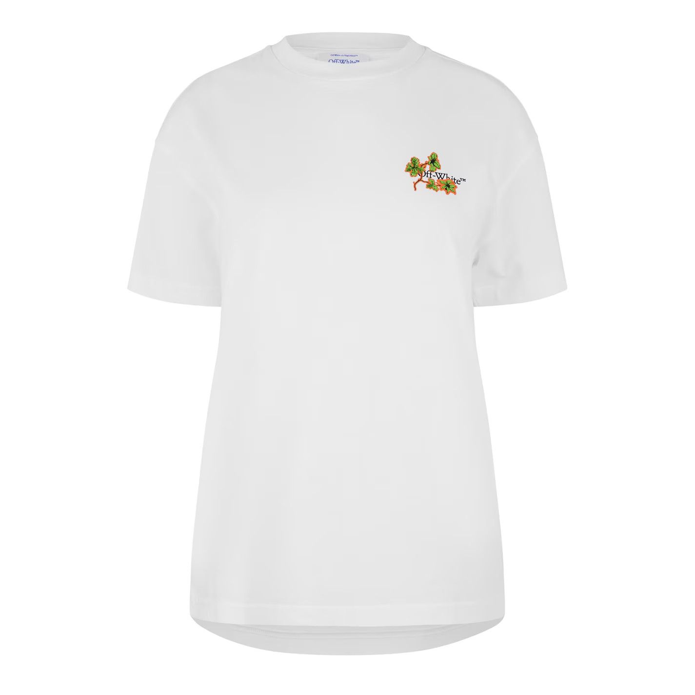 Off-White o1g2r1mq1224 Flower T Shirt in White Size M / US 6-8 / IT 42-44 - 1 Thumbnail