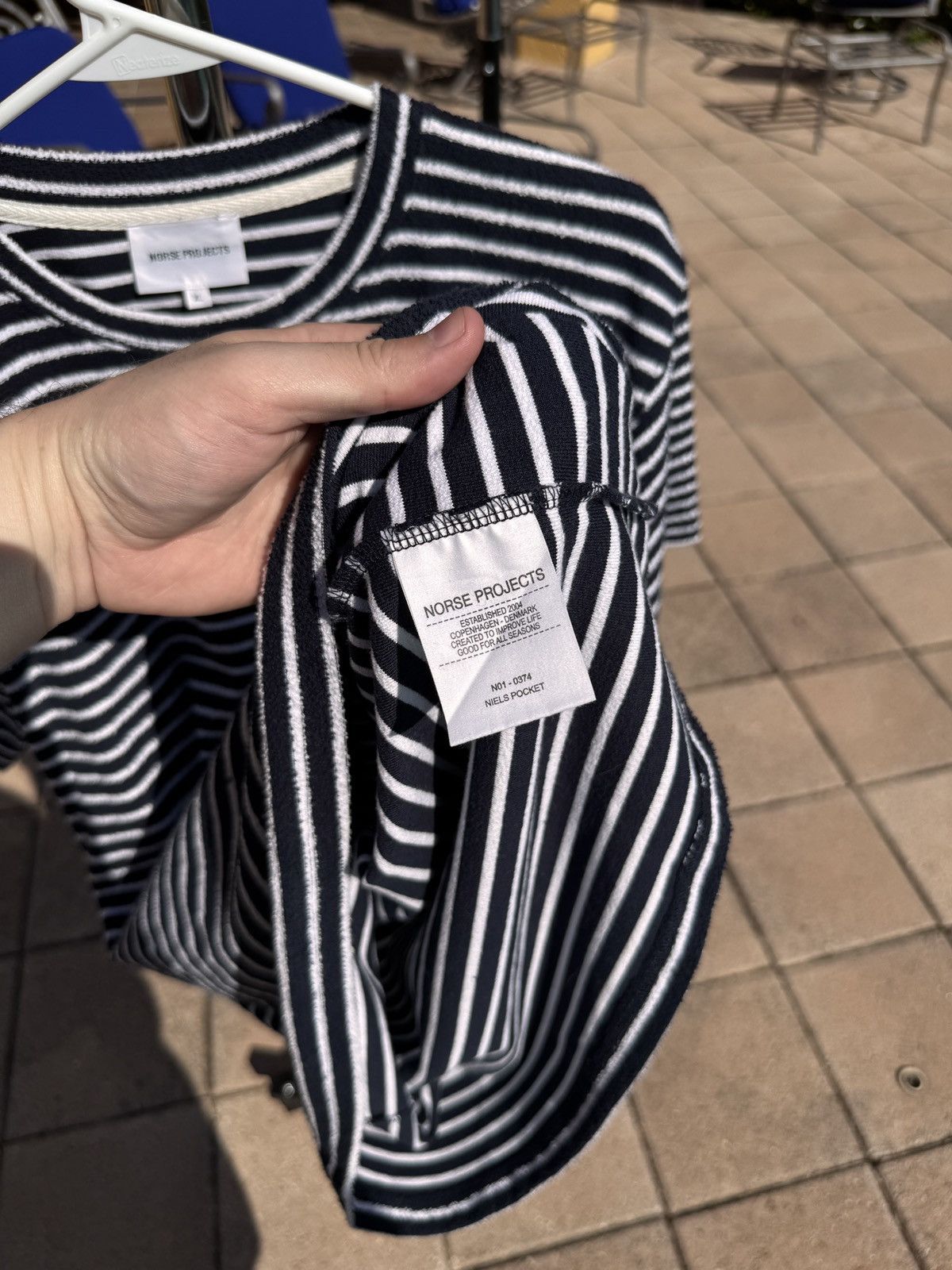 Norse Projects Norse Projects Striped Towel Tee size XL Size US XL / EU 56 / 4 - 6 Thumbnail