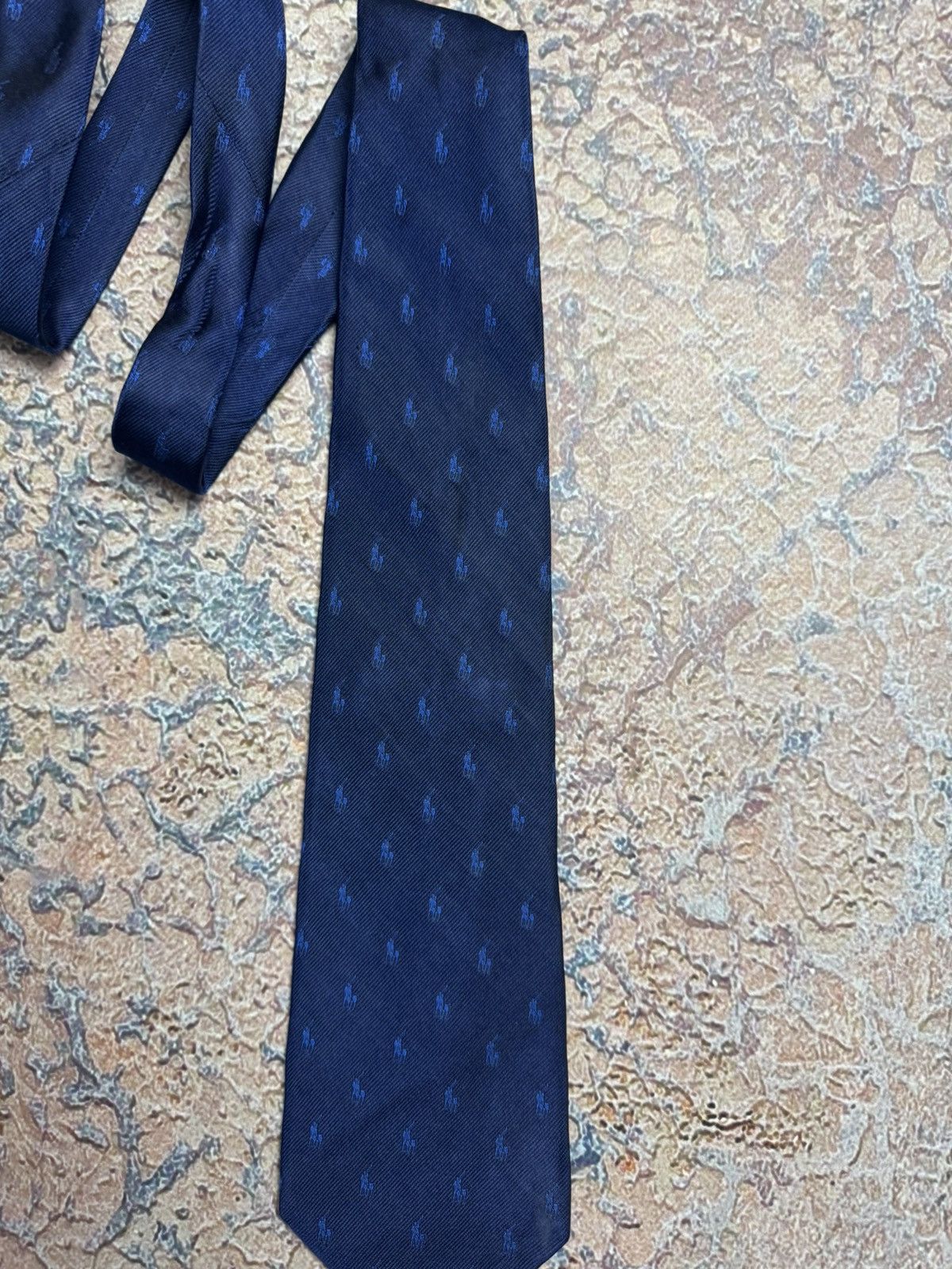 Vintage Ralph Lauren monogram tie Size ONE SIZE - 2 Thumbnail