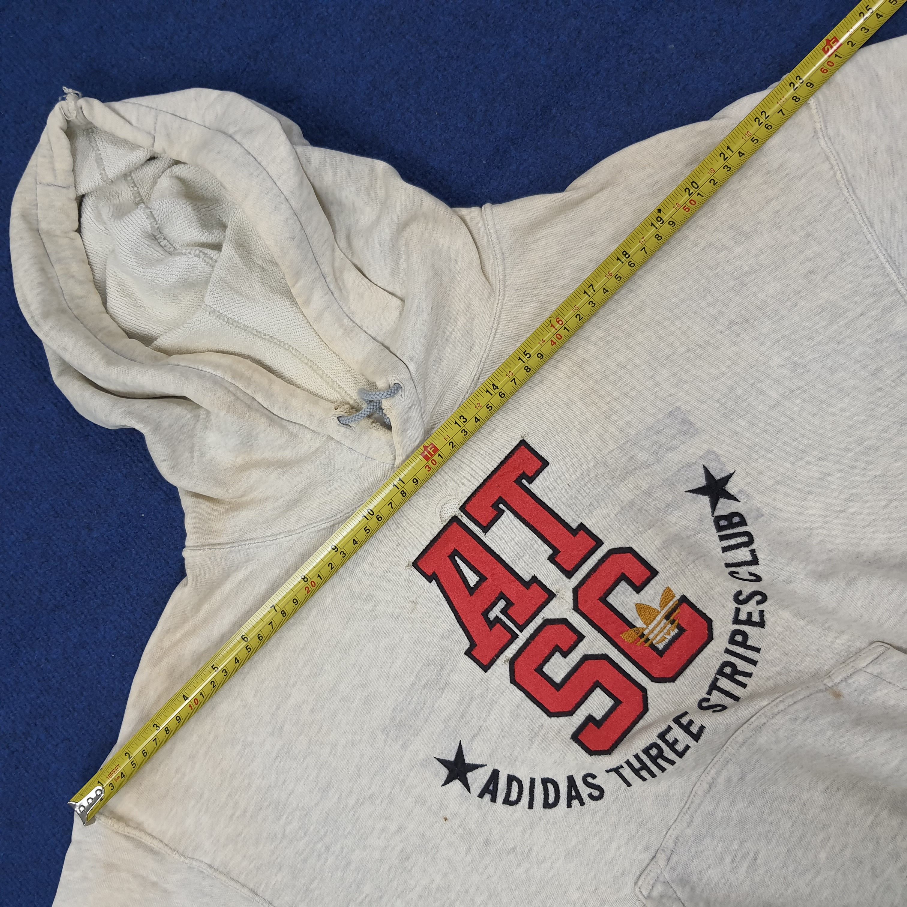 Adidas Vintage Descente Adidas Three Stripes Club Hoodie C225N15 Size L / US 10 / IT 46 - 11 Thumbnail