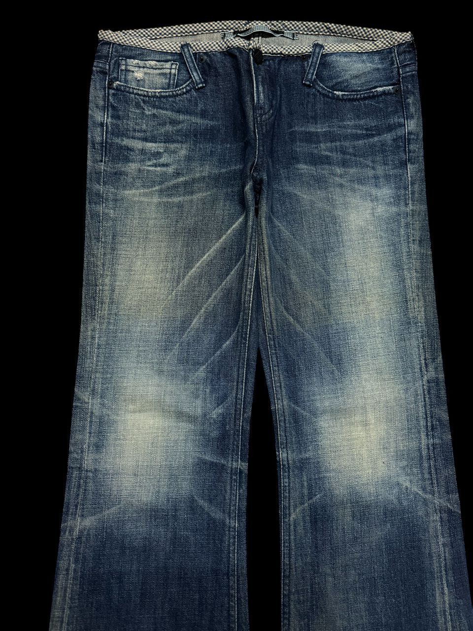 Tornado Mart FLARED Vintage Japanese Whisker Mudwash Distressing Denim Size US 30 / EU 46 - 3 Thumbnail