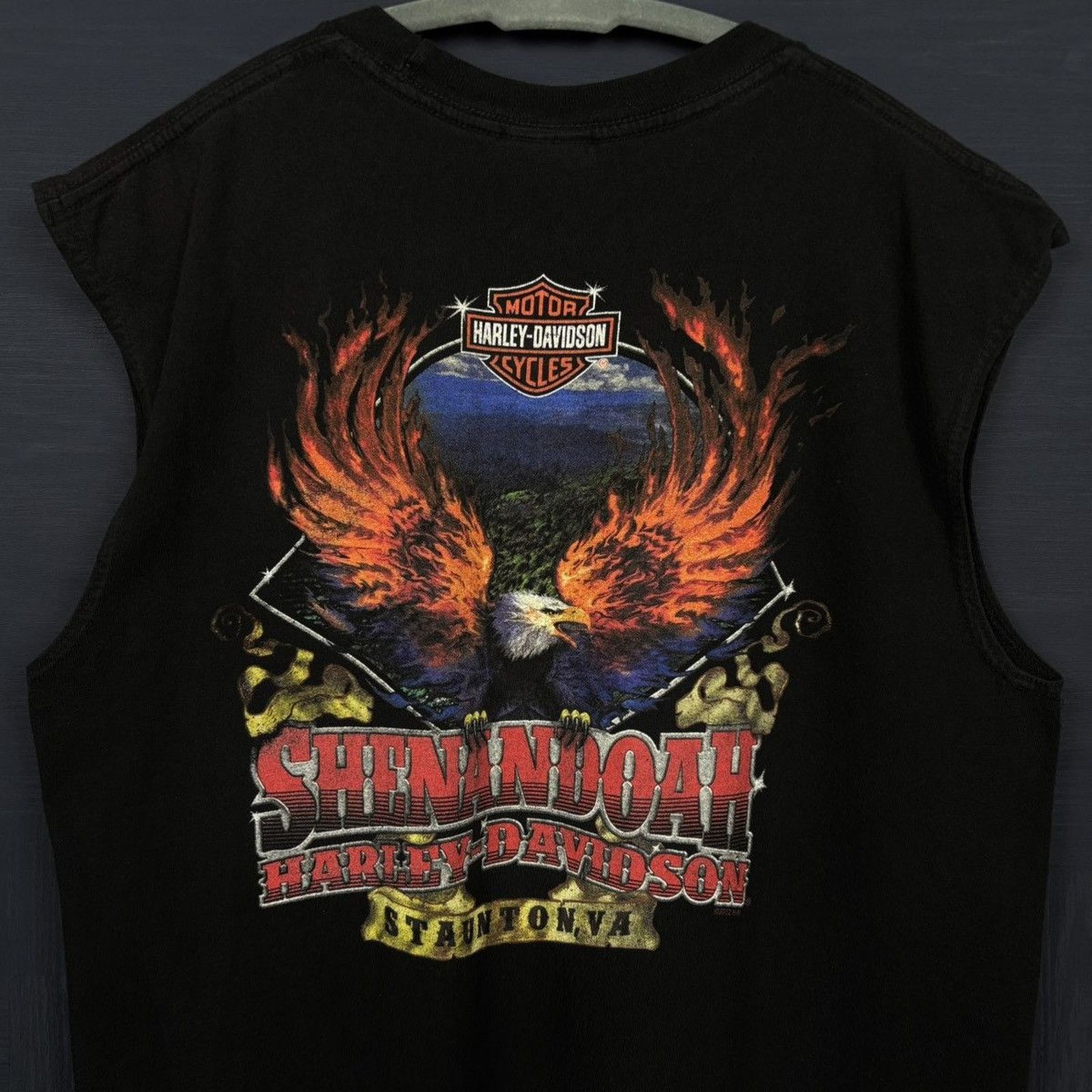 Harley Davidson × Japanese Brand × Vintage 🇺🇸2012 HARLEY-DAVIDSON Virginia Eagle Tank Size US L / EU 52-54 / 3 - 2 Thumbnail