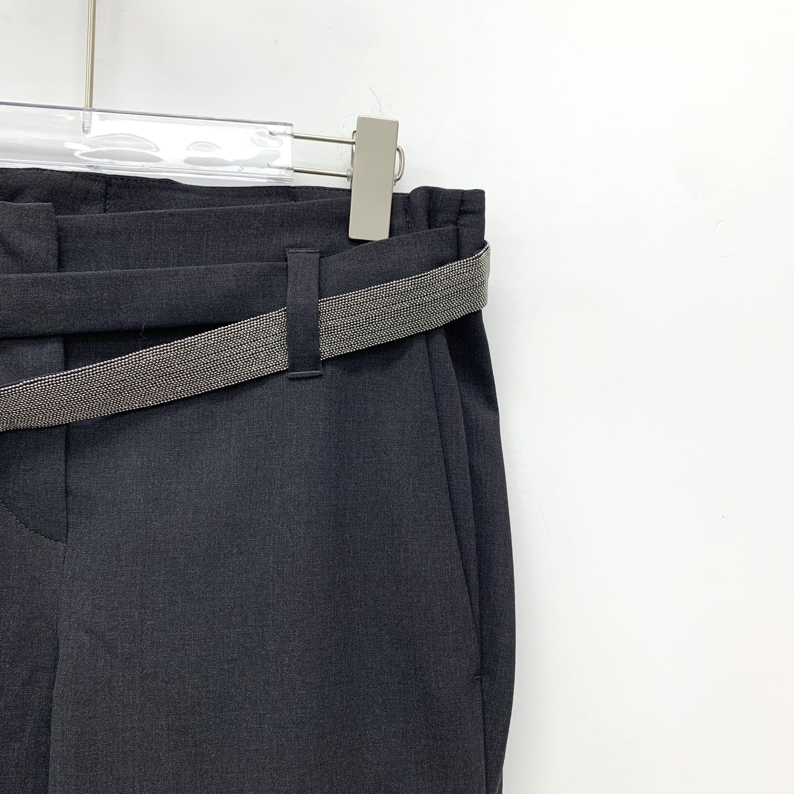 Brunello Cucinelli Brunello Cucinelli Black Wool Casual Trousers (Size M) Size 27" / US 4 / IT 40 - 8 Thumbnail
