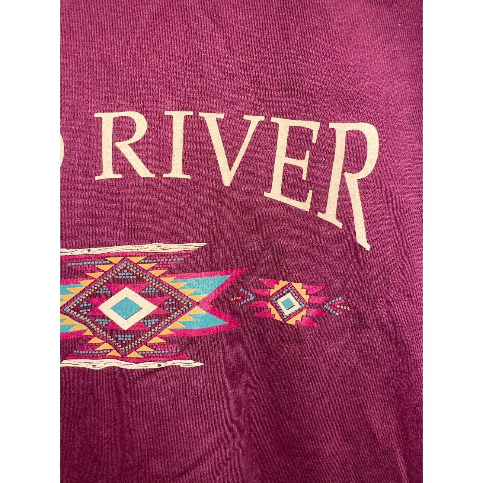 Jerzees Vintage Red River Shirt Native American Tee Red VTG 90s L Size US L / EU 52-54 / 3 - 4 Thumbnail