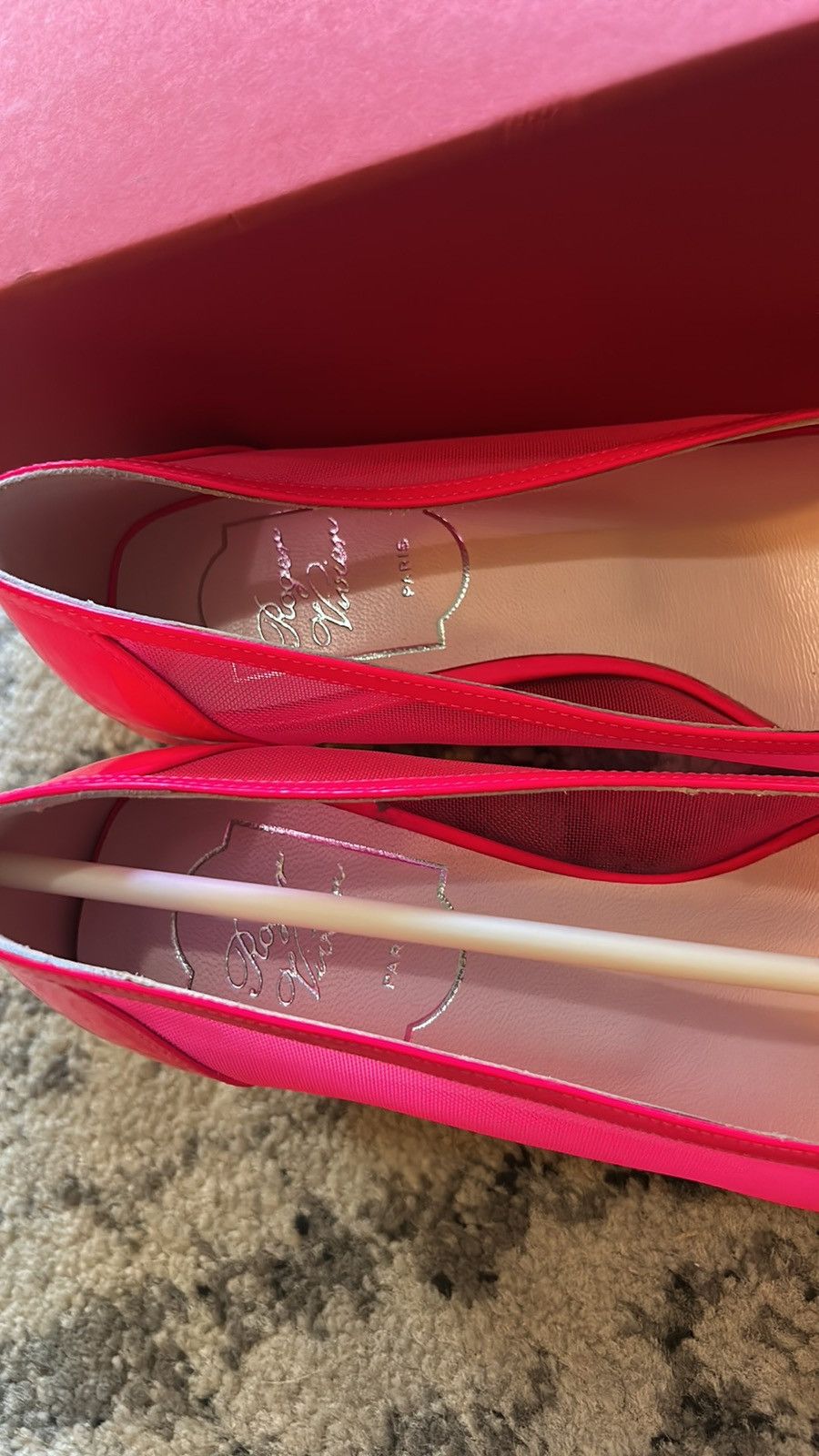 Roger Vivier ROGER VIVIER Belle Vivier Embellished mesh leather Pumps Size US 6 / IT 36 - 6 Thumbnail