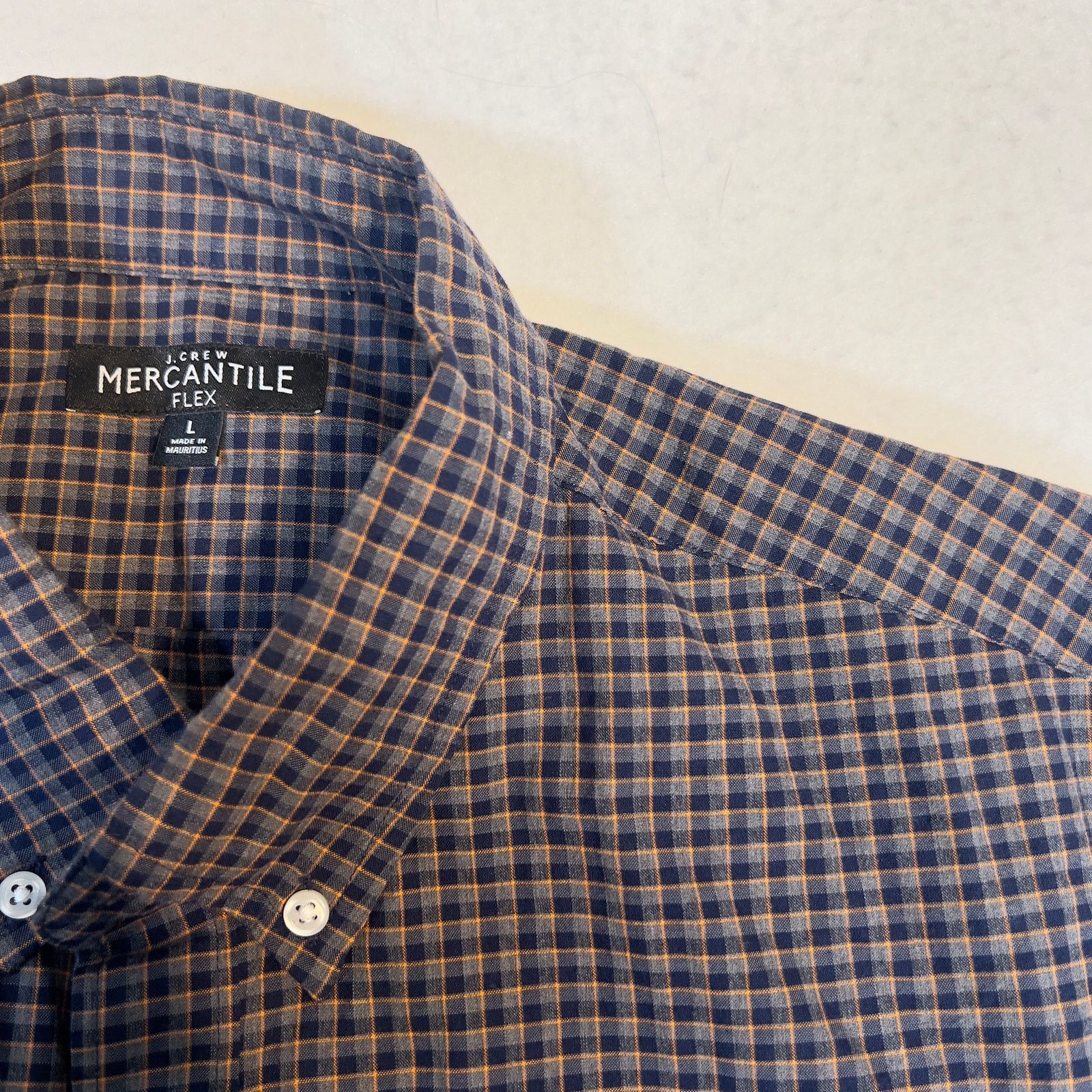 J.Crew J. Crew Mercantile Flex Button Down Shirt Mens L Blue Orange Size US L / EU 52-54 / 3 - 2 Thumbnail
