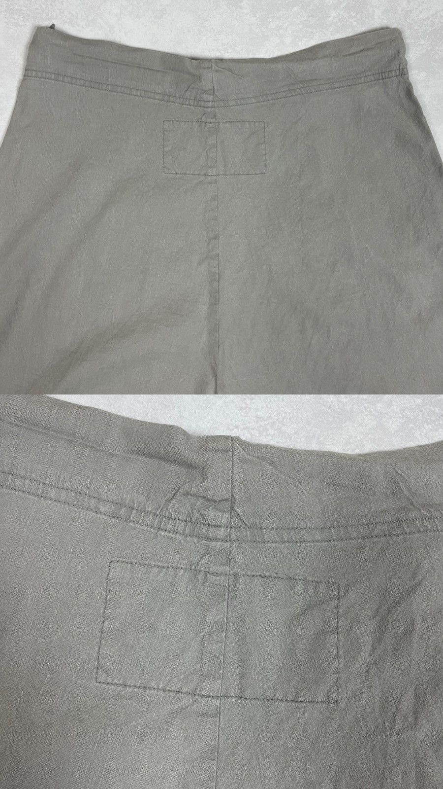 Rundholz Rundholz Black Label Linen Low Crotch Harem Cropped Pants Size 28" / US 6 / IT 42 - 14 Thumbnail