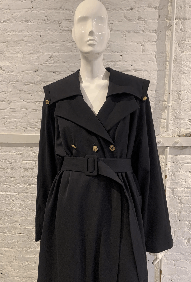 Marithe + Francois Girbaud Marithe Francois Girbaud 1990s Double Beasted Maxi Coat Size M / US 6-8 / IT 42-44 - 2 Thumbnail