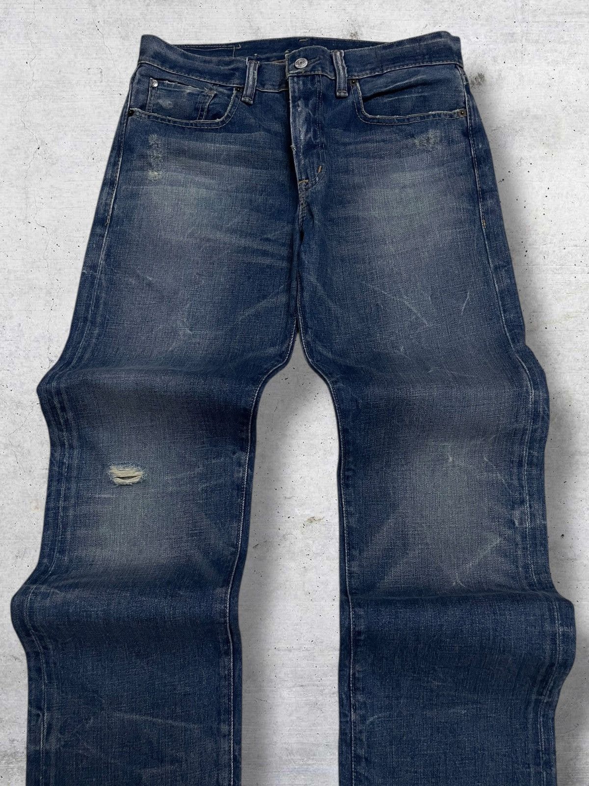 Polo Ralph Lauren VINTAGE RALPH LAURENT OG CLASSIC DISTRESSED REGULAR DENIM Size US 32 / EU 48 - 4 Thumbnail
